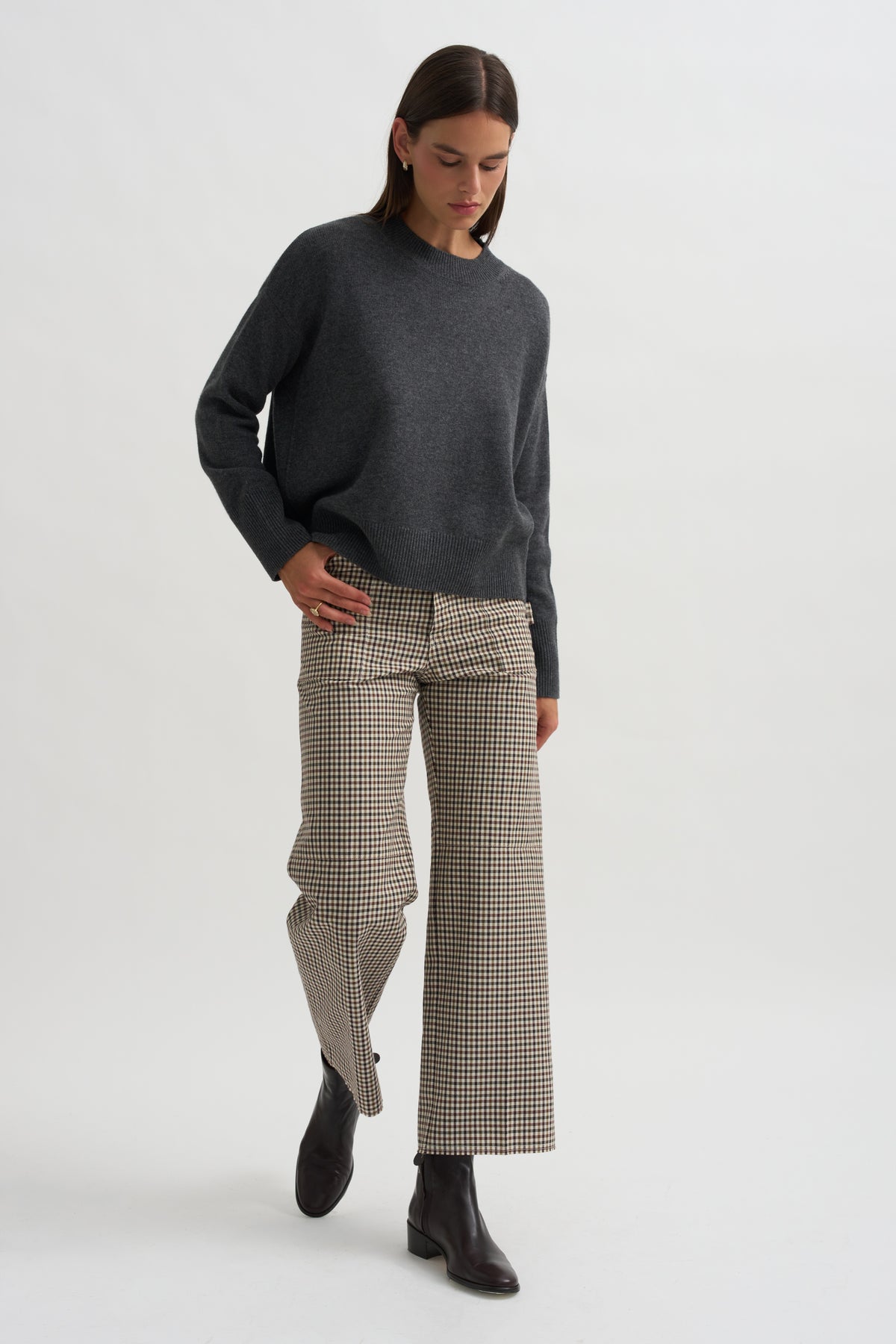 Sweater, Flannel Grey