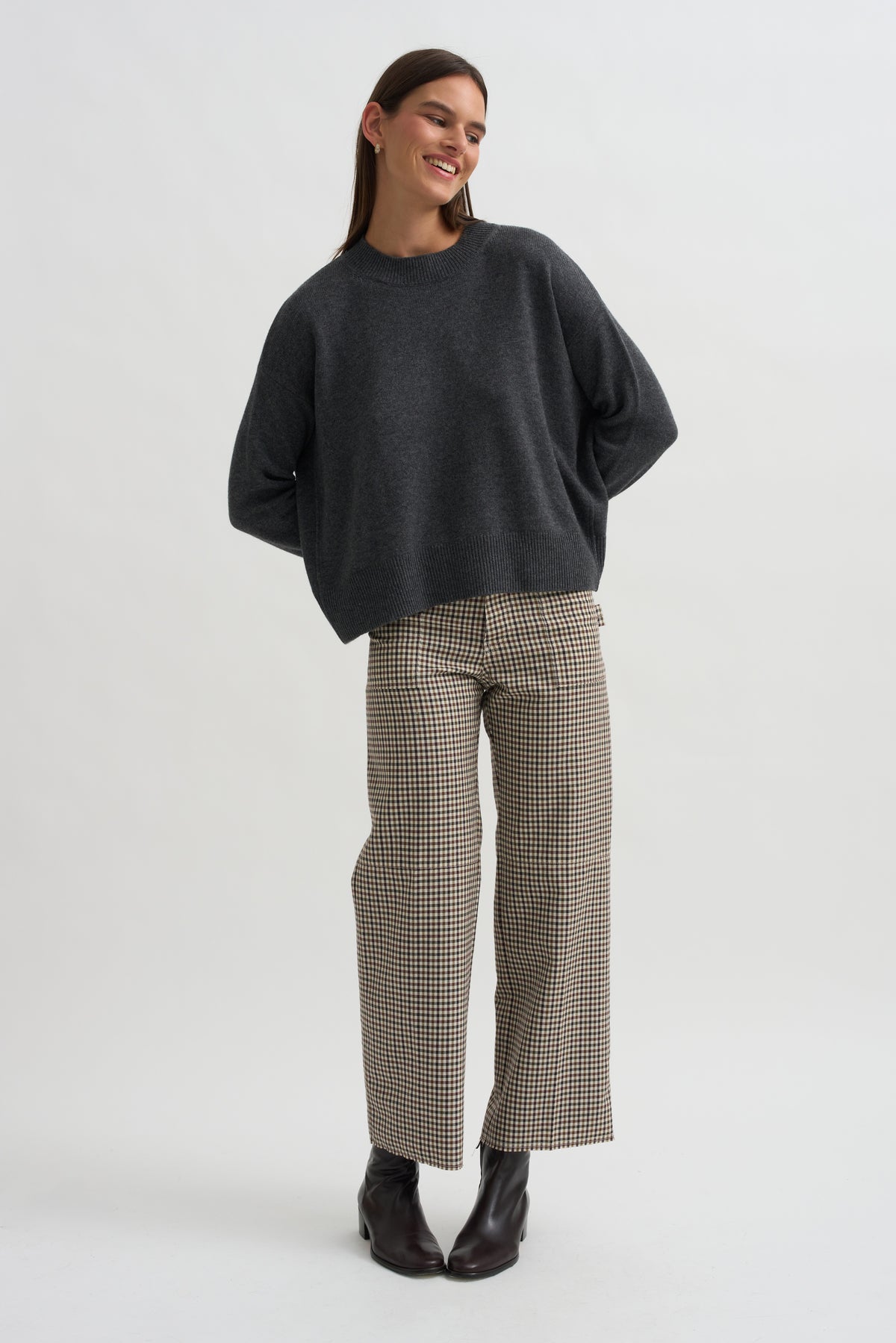 Sweater, Flannel Grey