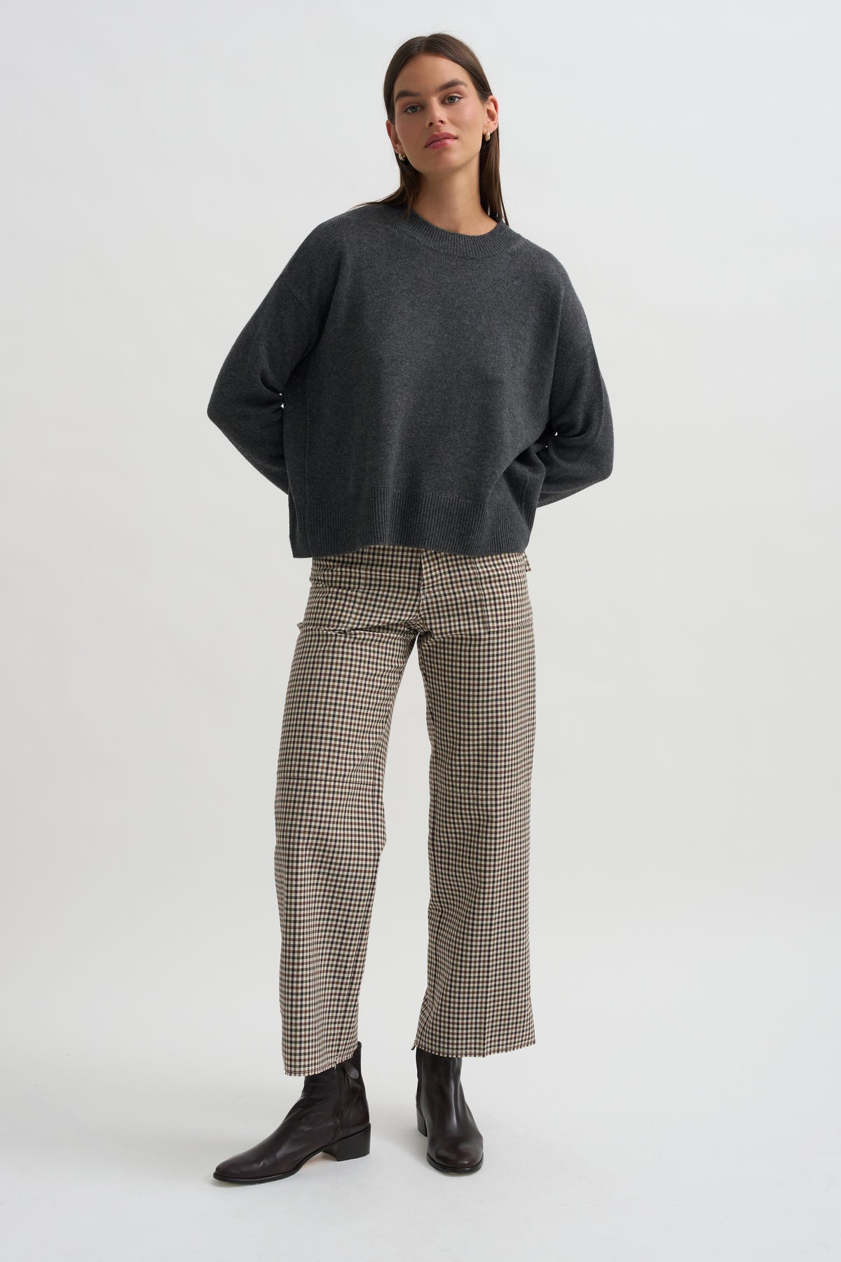 Sweater, Flannel Grey