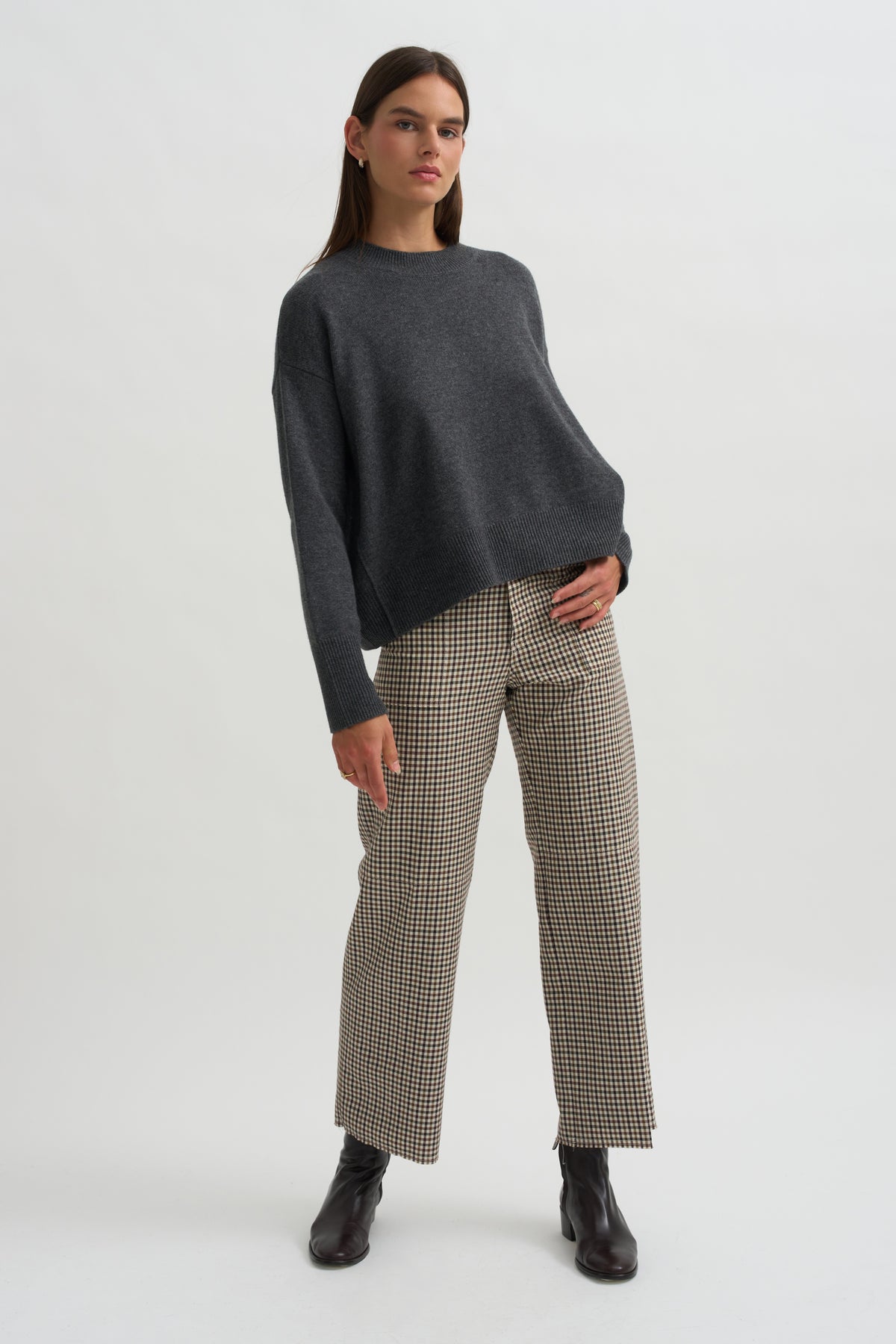 Sweater, Flannel Grey