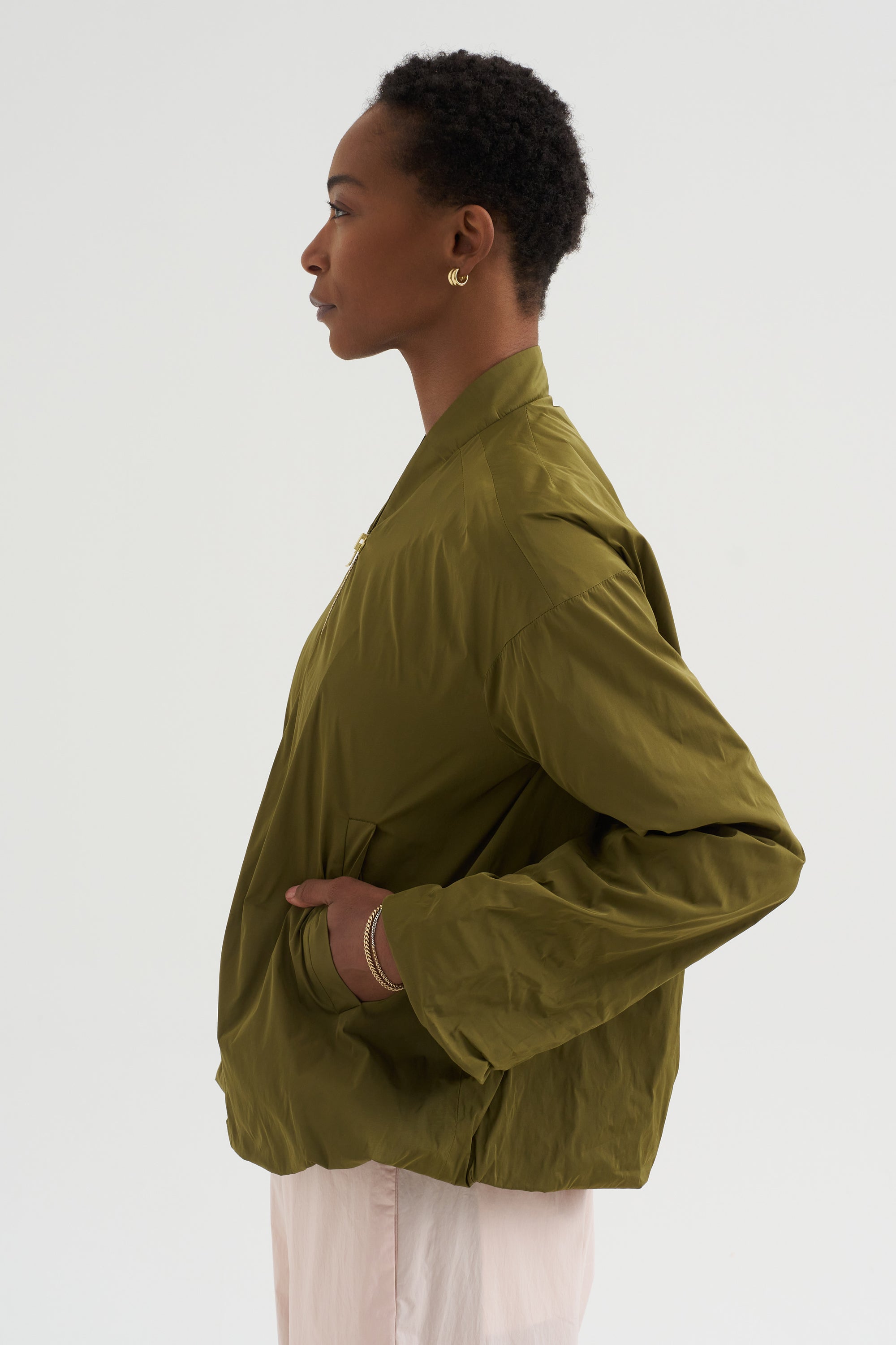 Soft Duchesse Jacket, Goldolive