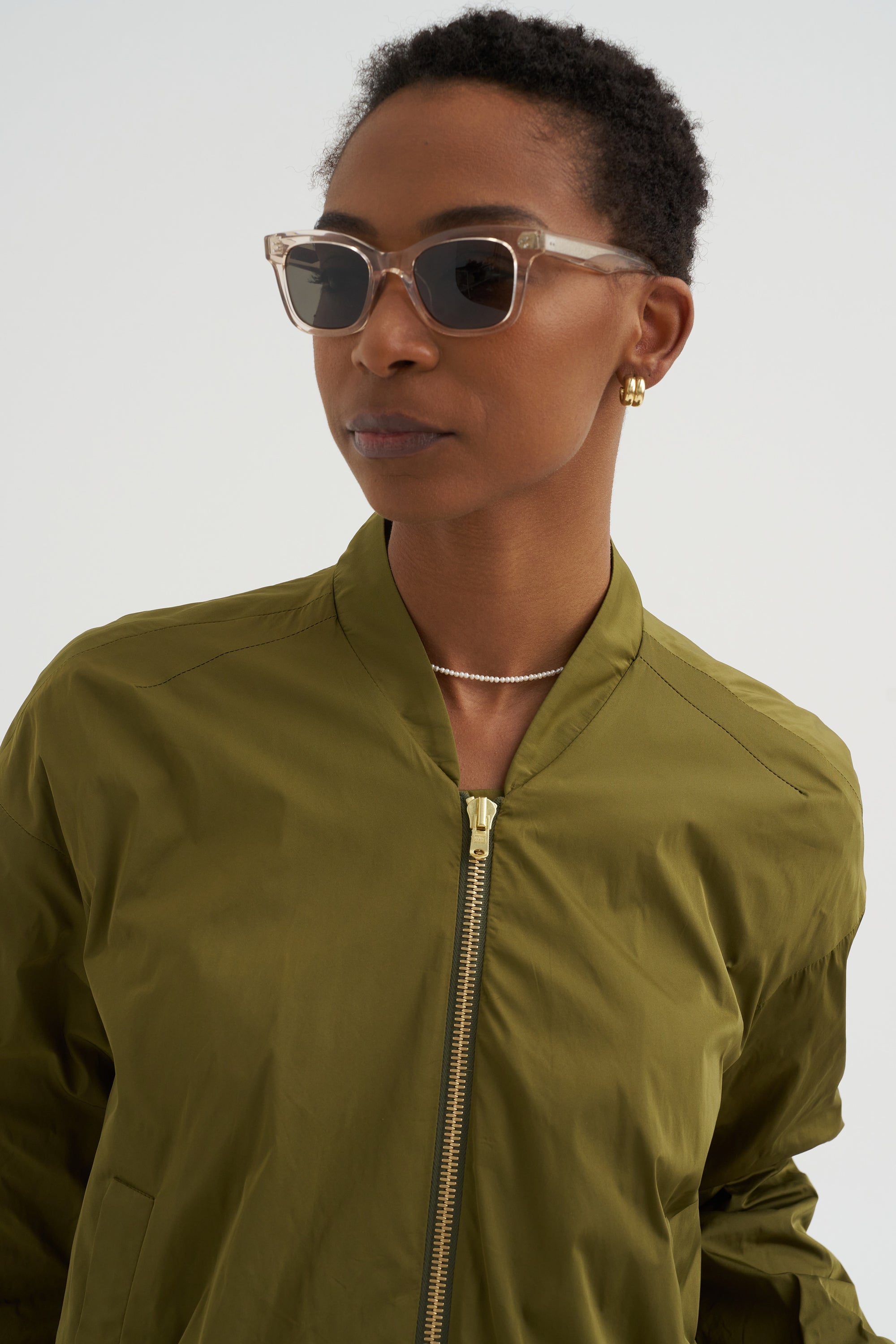 Soft Duchesse Jacket, Goldolive