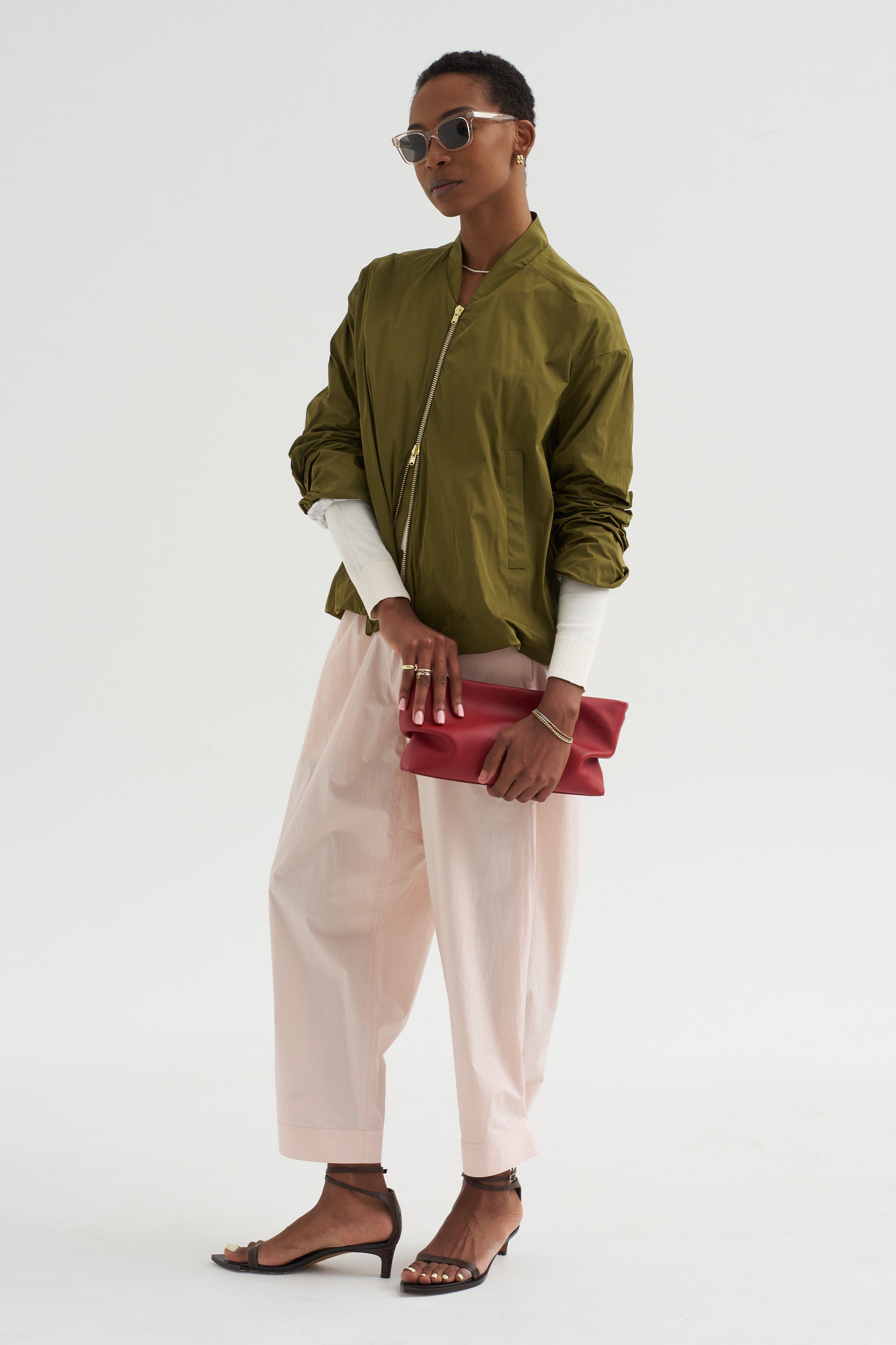 Soft Duchesse Jacket, Goldolive