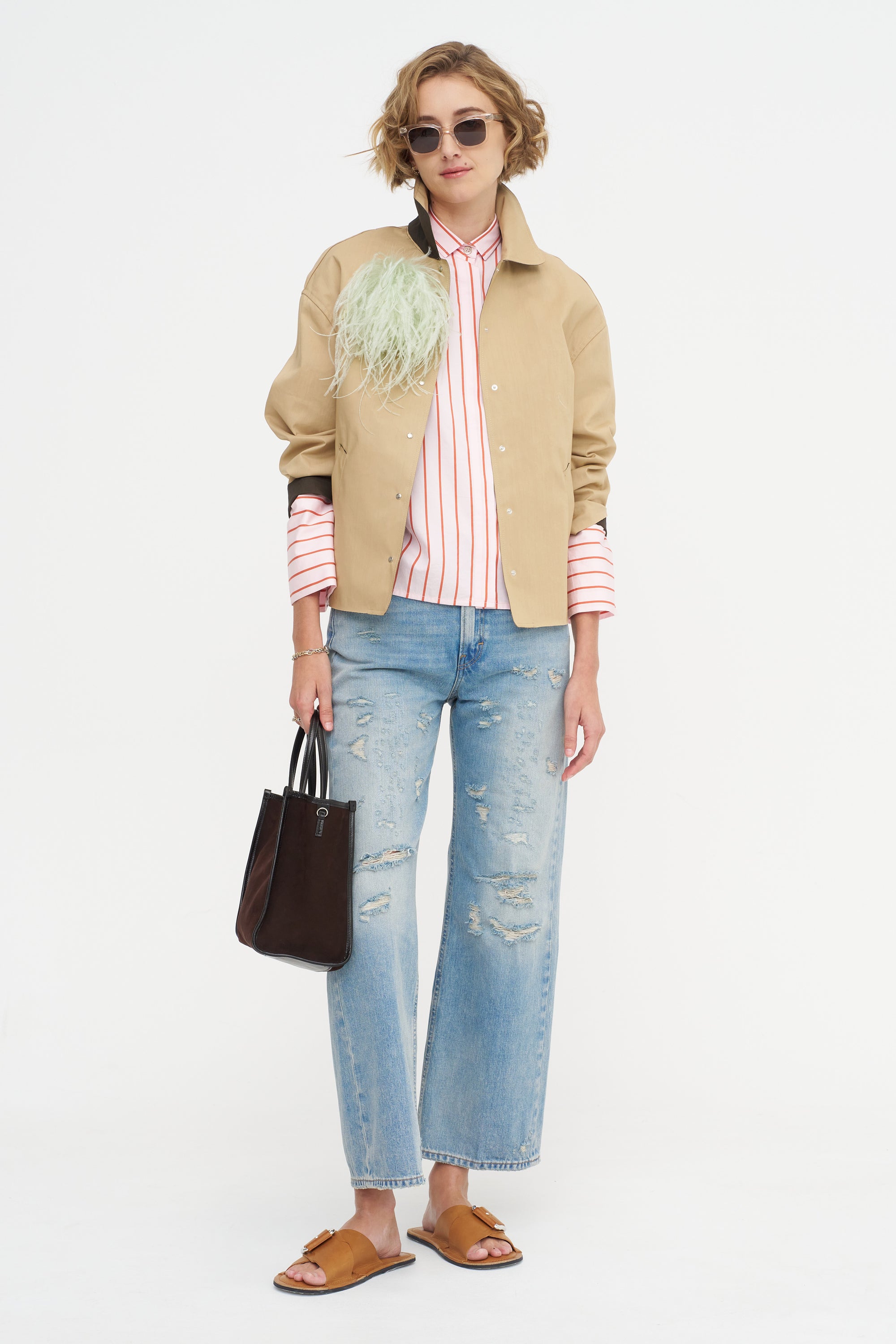 Stripe Button-Down Shirt, Dawn