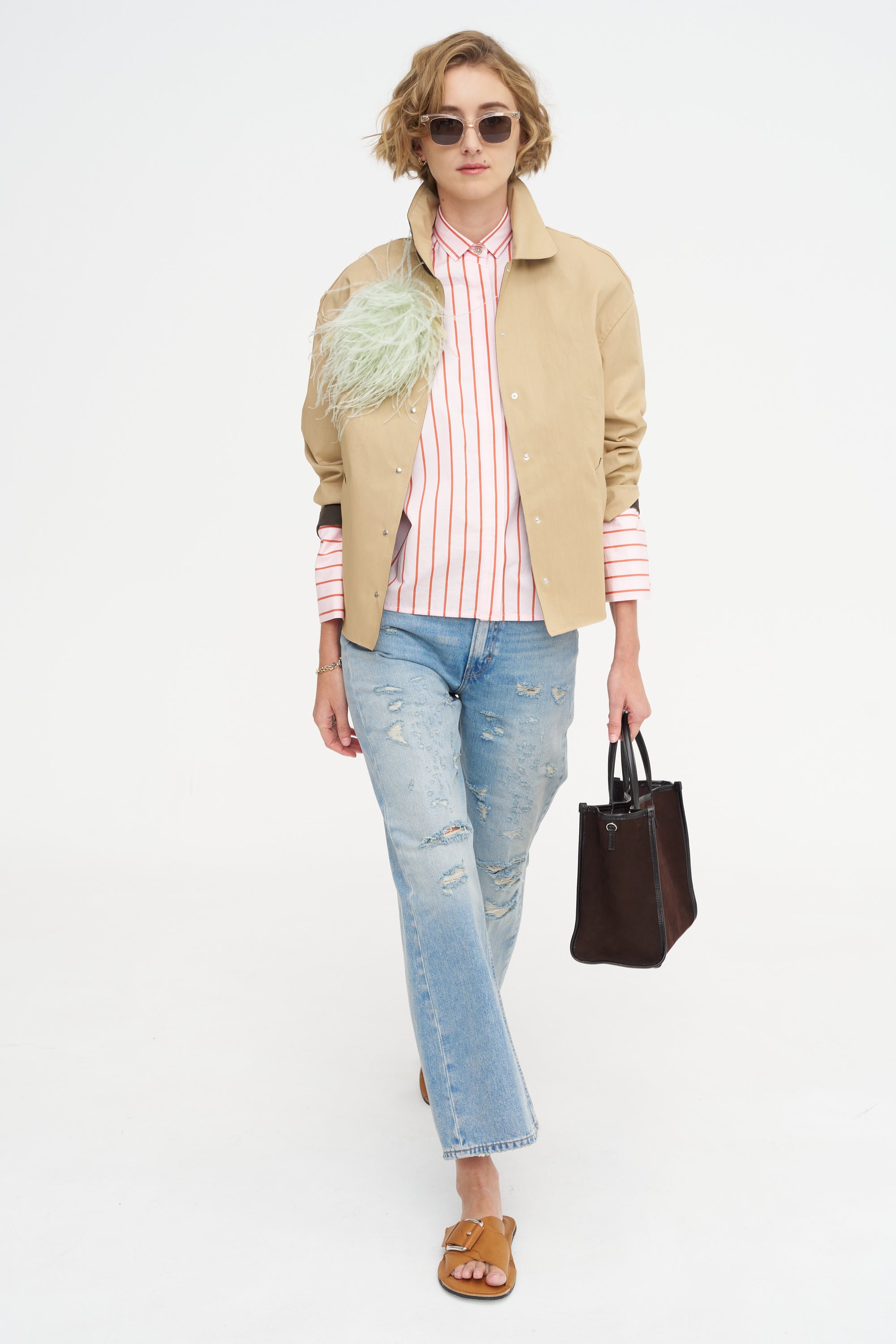 Stripe Button-Down Shirt, Dawn