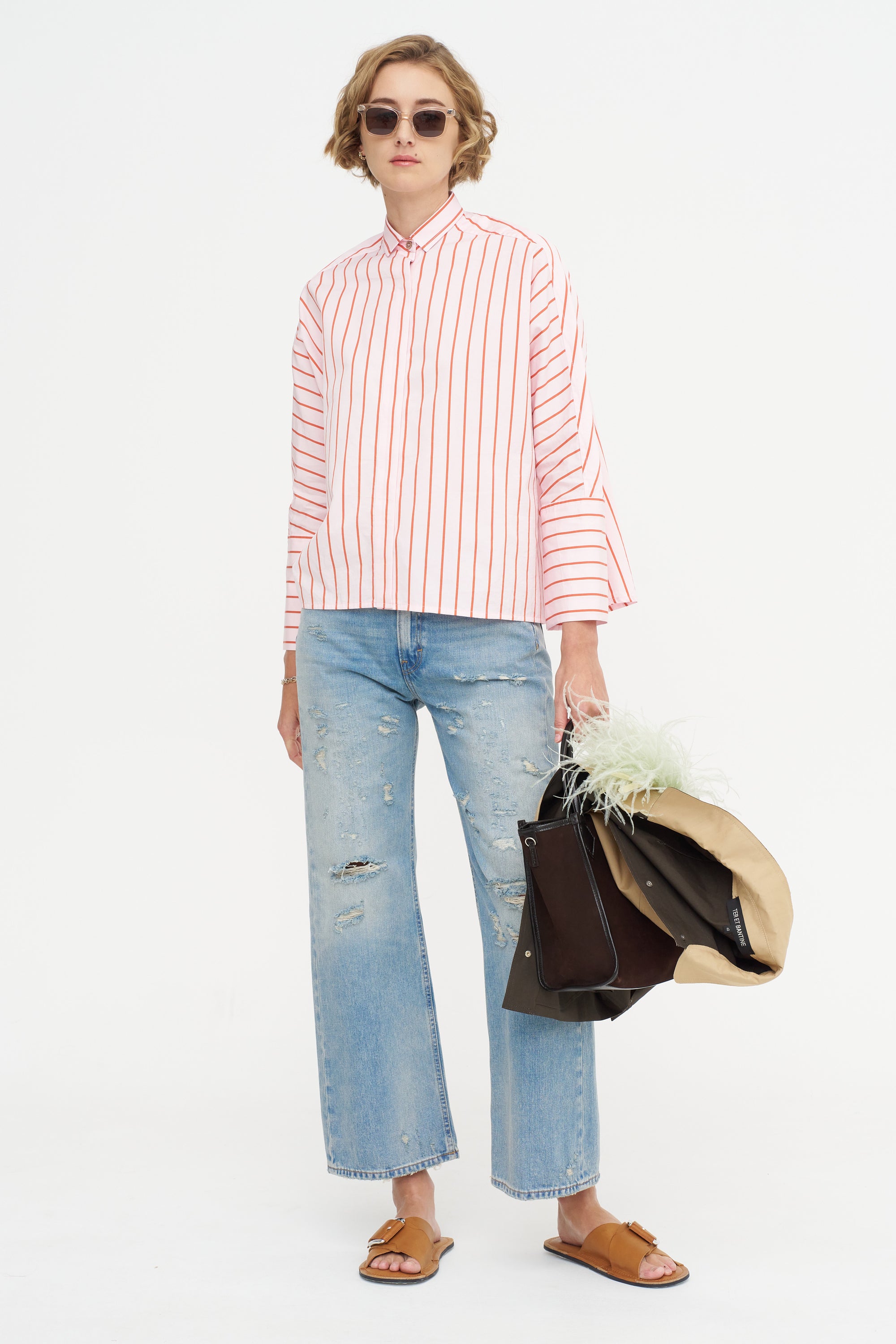 Stripe Button-Down Shirt, Dawn