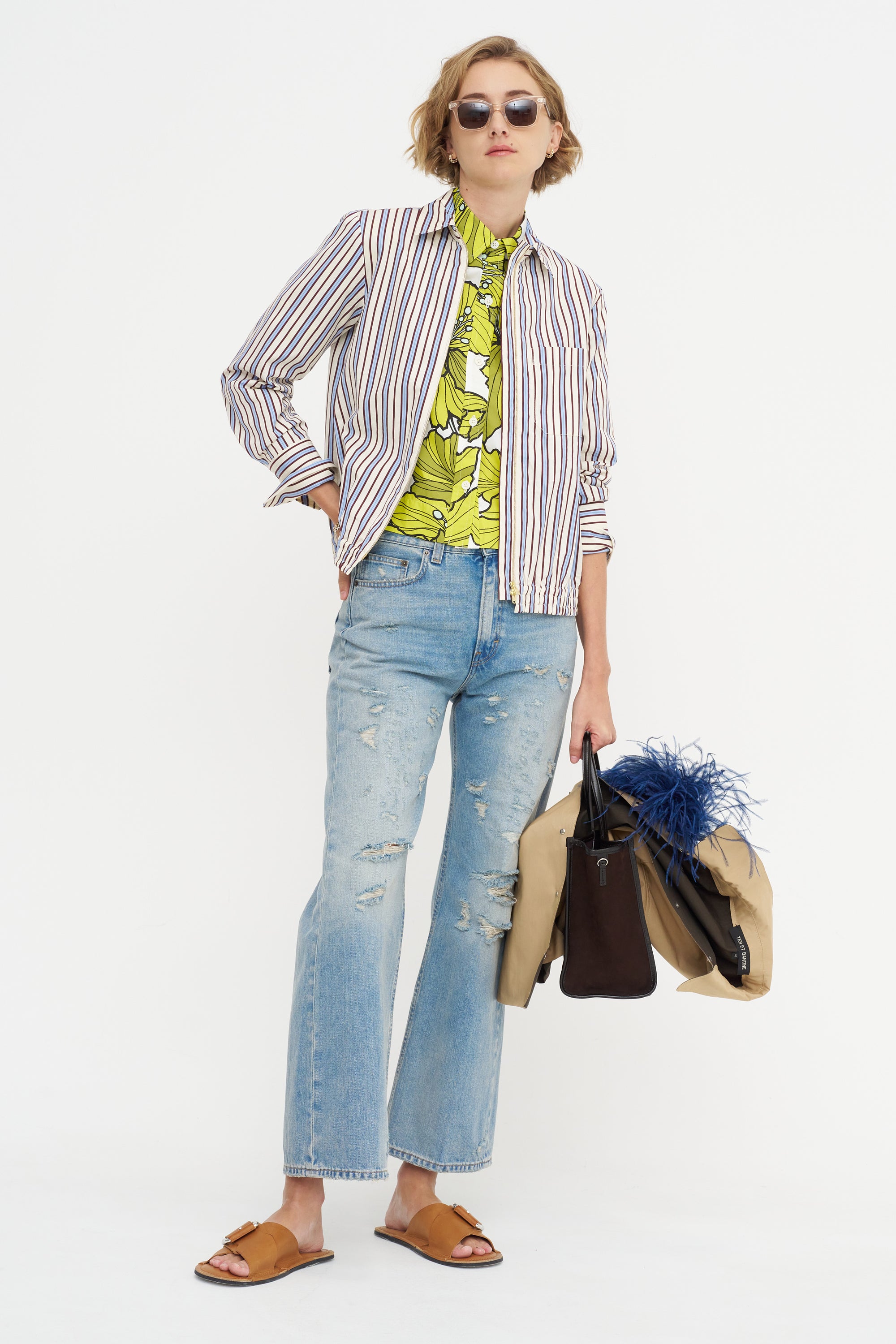 Fancy Stripe Shirt, Baltic Blue