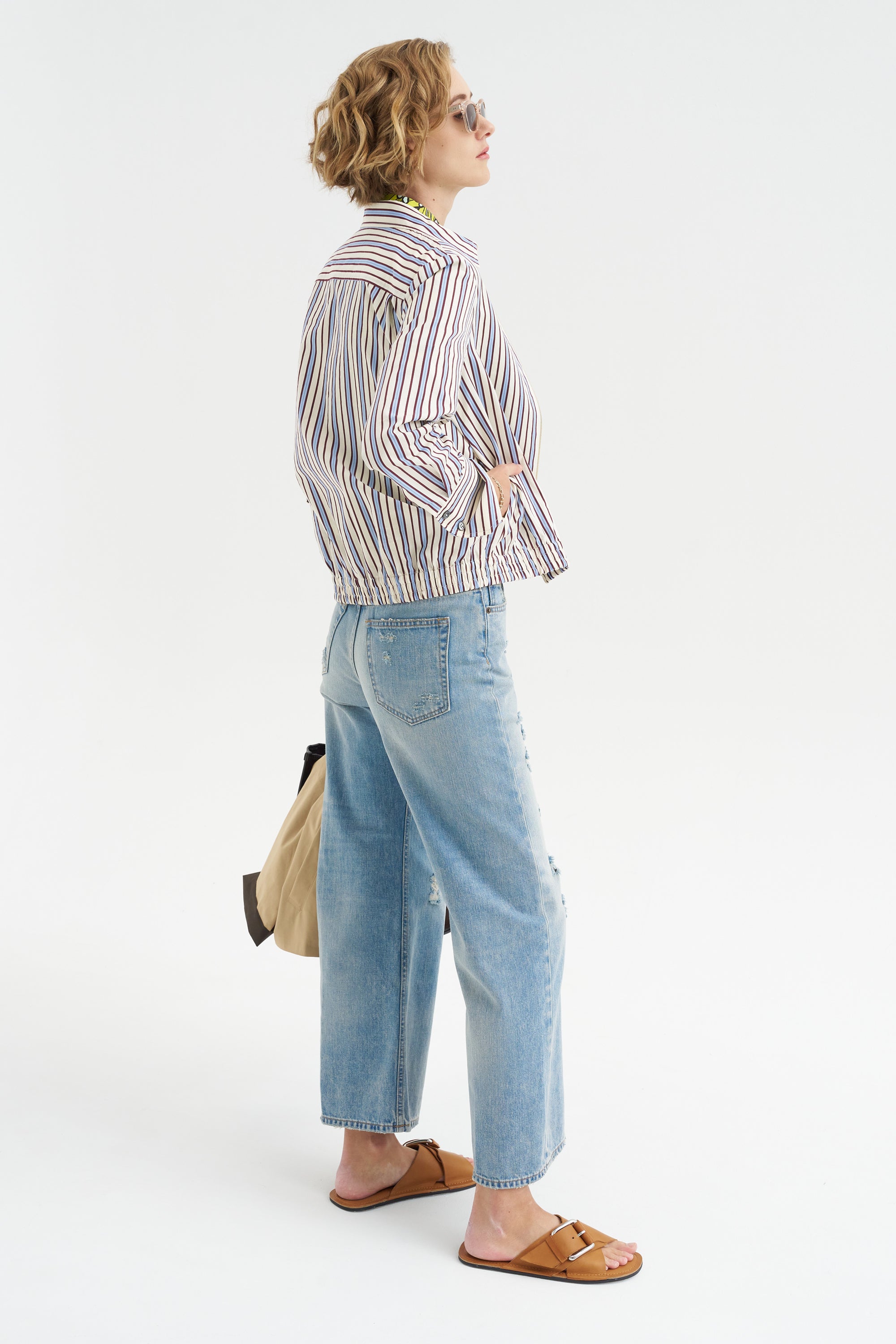 Fancy Stripe Shirt, Baltic Blue