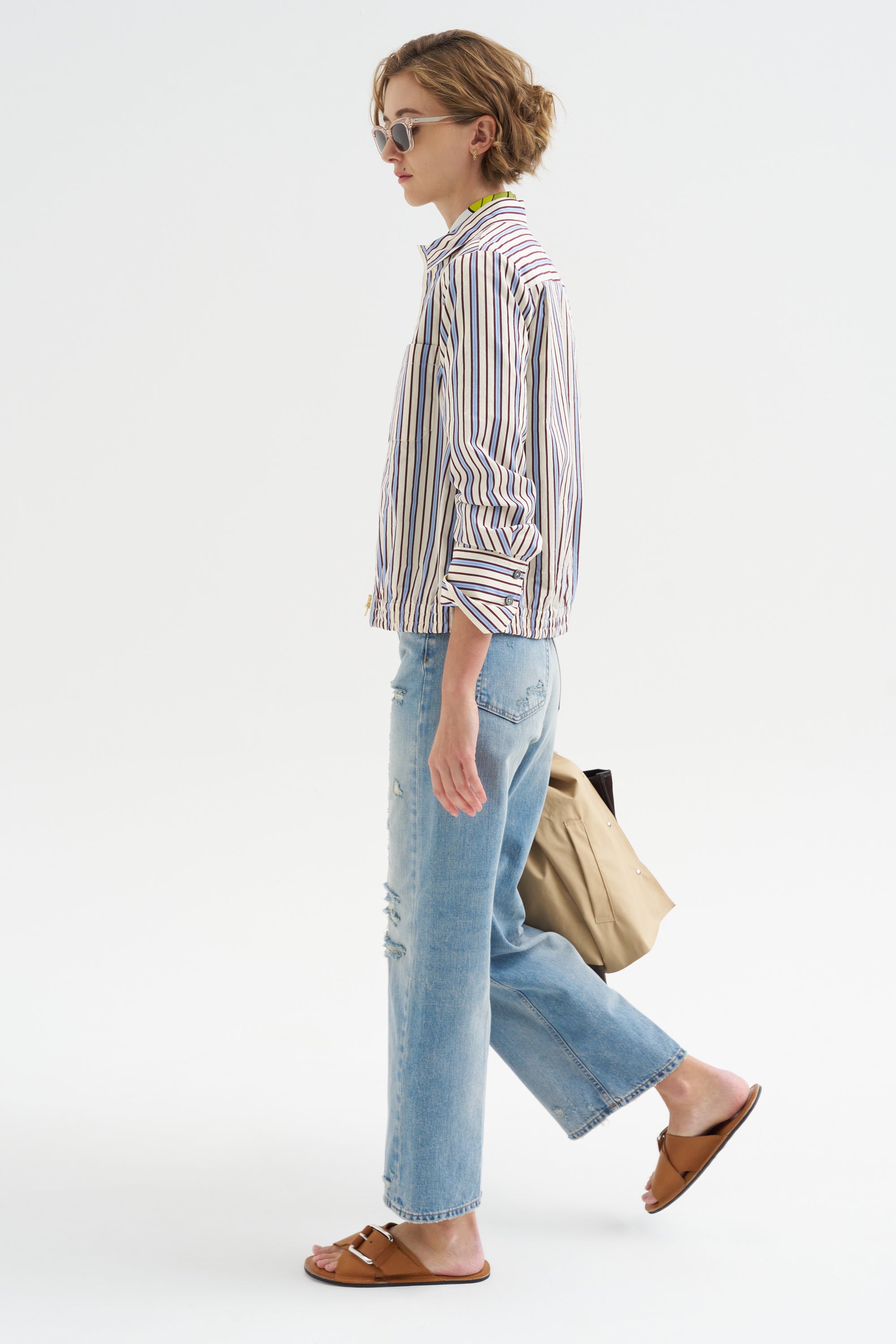 Fancy Stripe Shirt, Baltic Blue