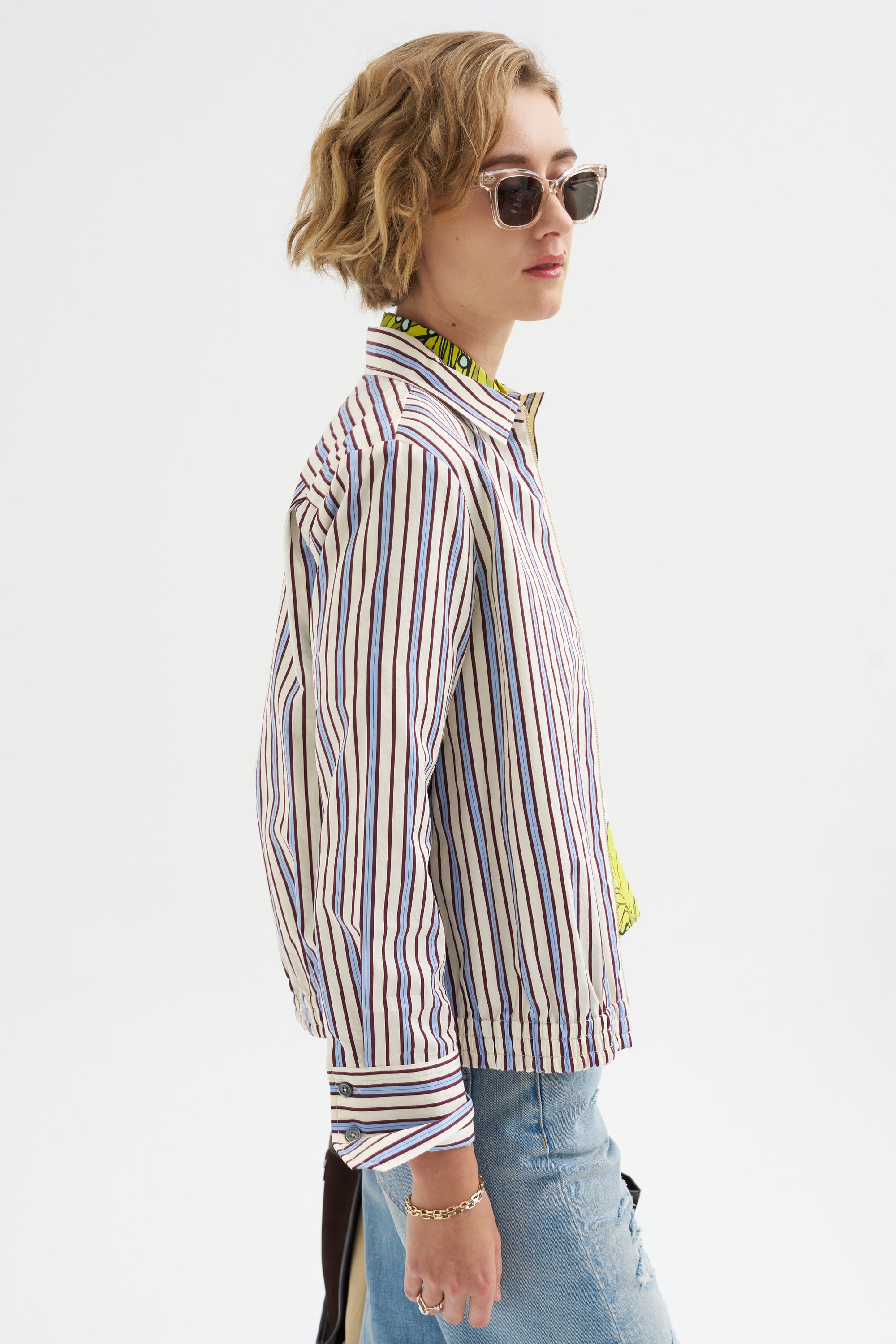 Fancy Stripe Shirt, Baltic Blue