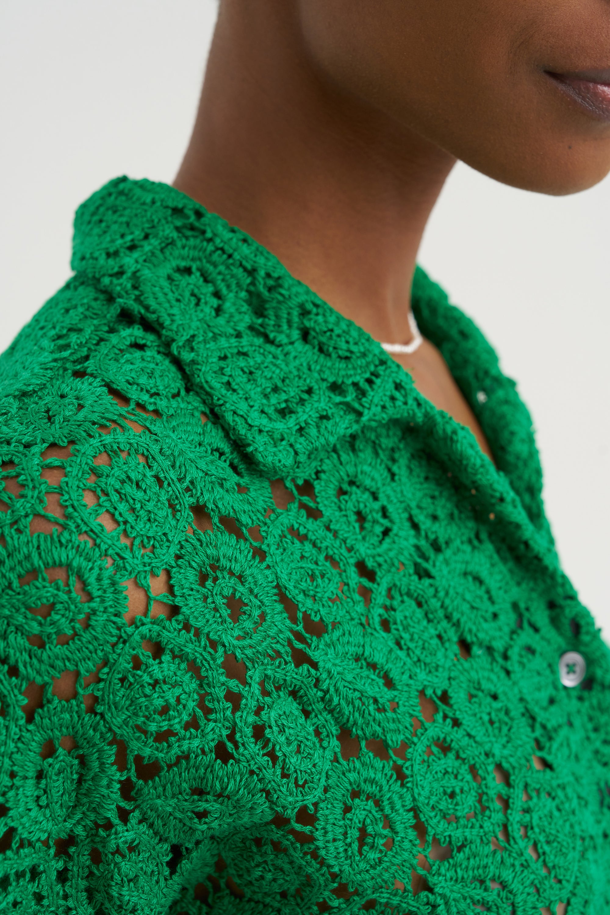 Guipure Lace Shirt, Shamrock