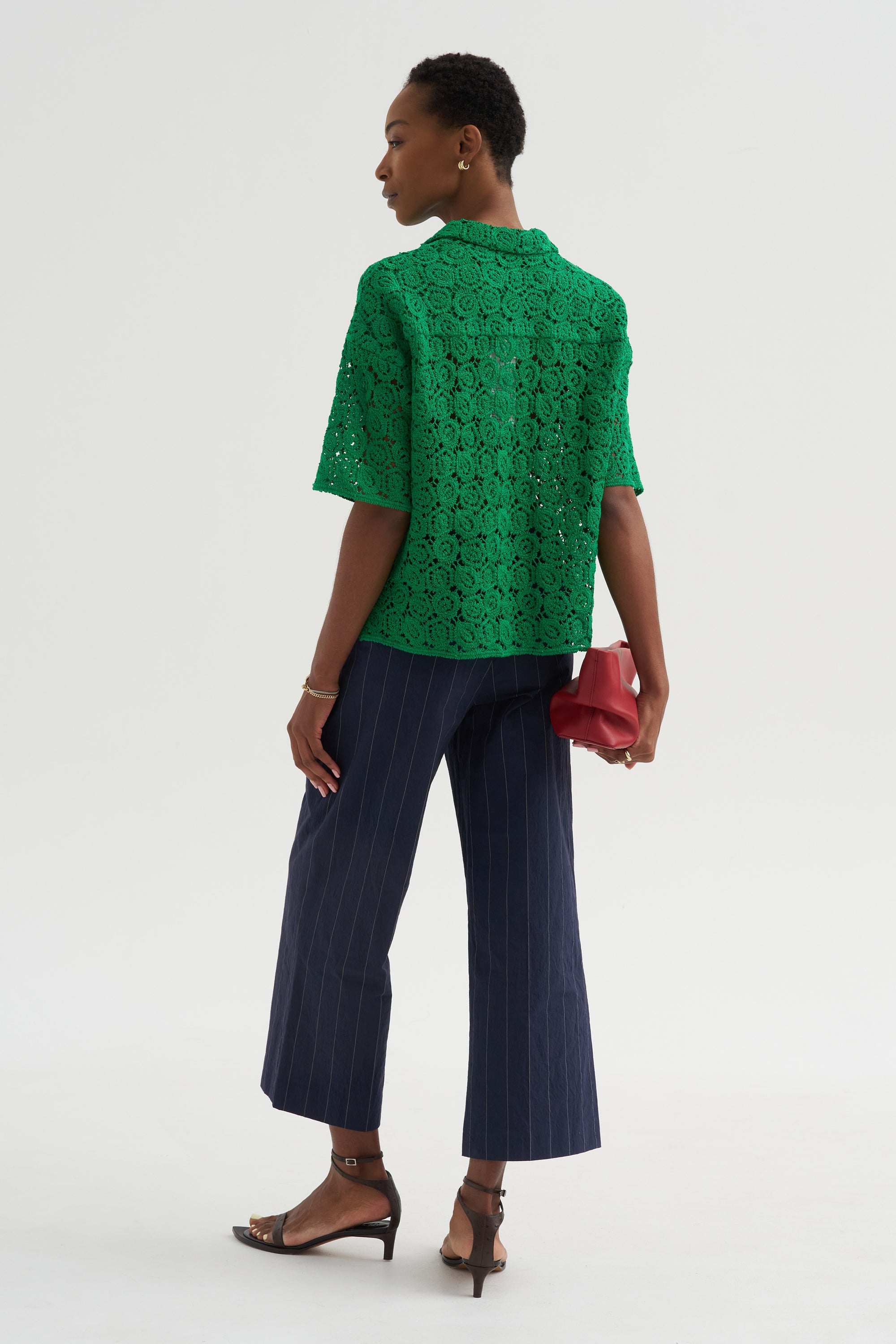 Guipure Lace Shirt, Shamrock
