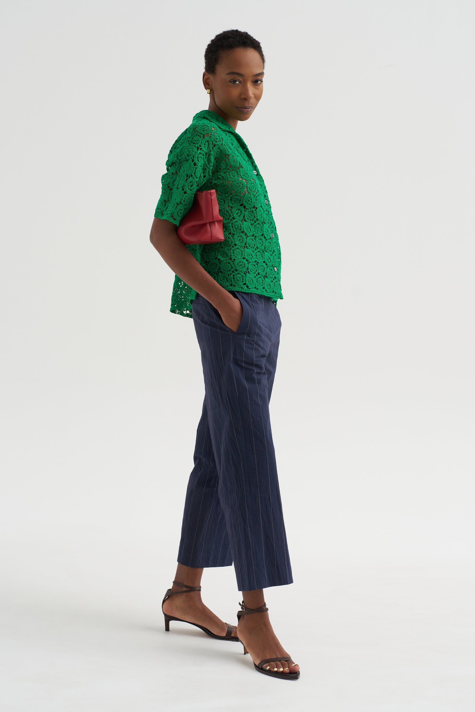 Guipure Lace Shirt, Shamrock