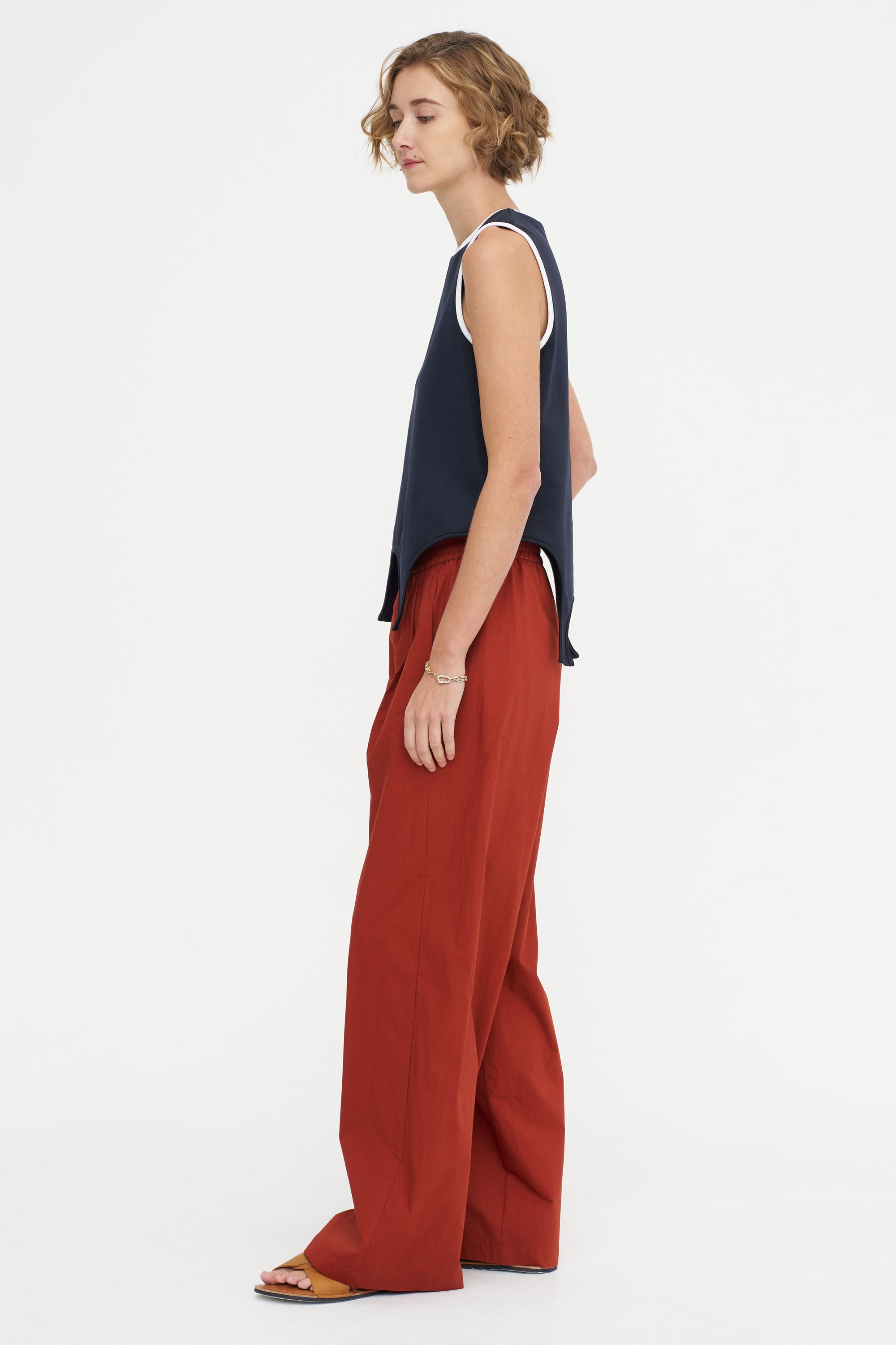 Poplin Pants, Red Earth