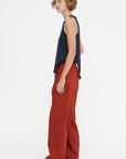 Poplin Pants, Red Earth