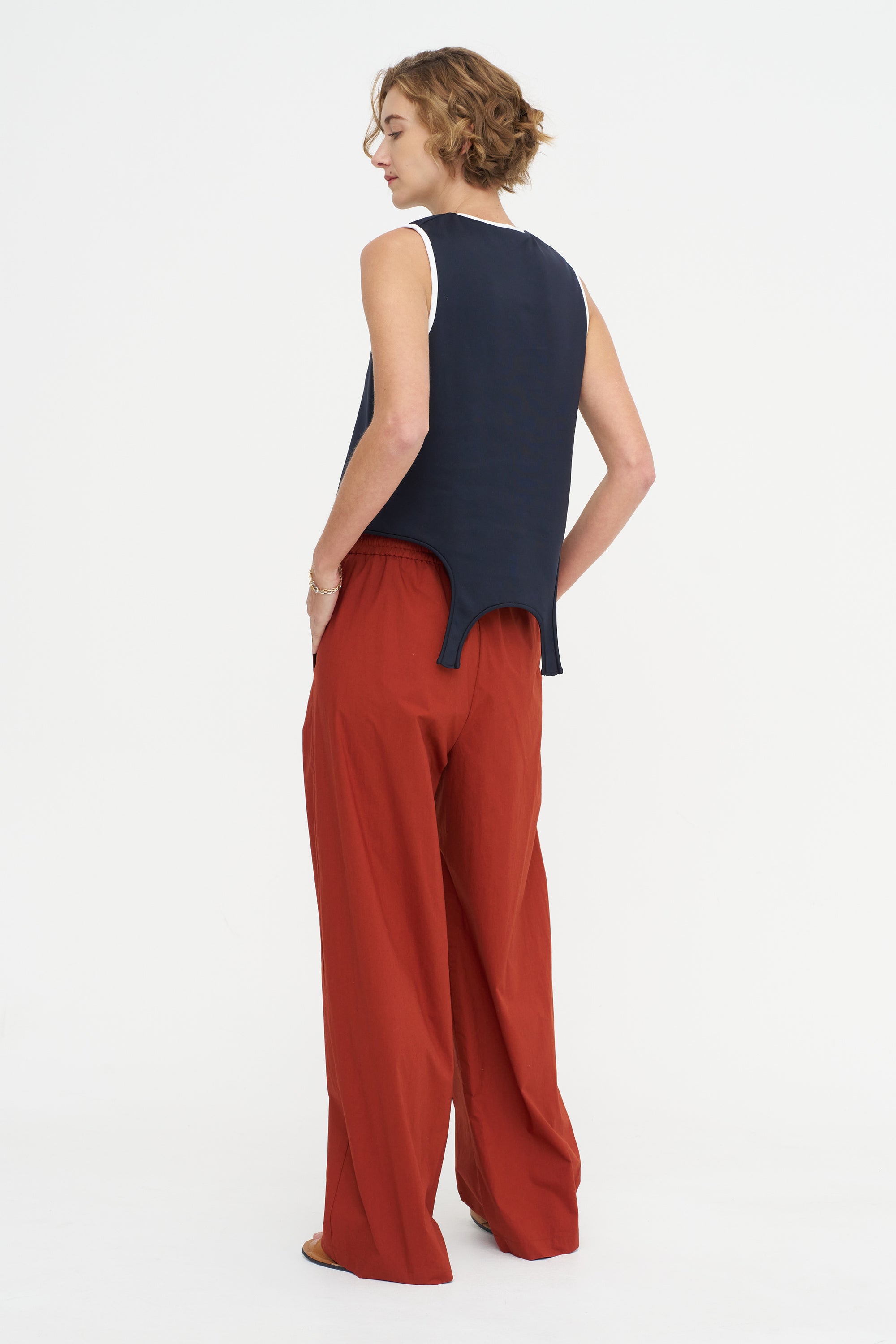 Poplin Pants, Red Earth