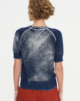 Short Sleeve Sweater, Marine
