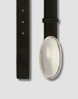 Oval Plaque Belt, Black