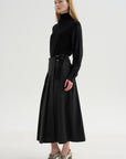 Pleated Skirt, Anthracite