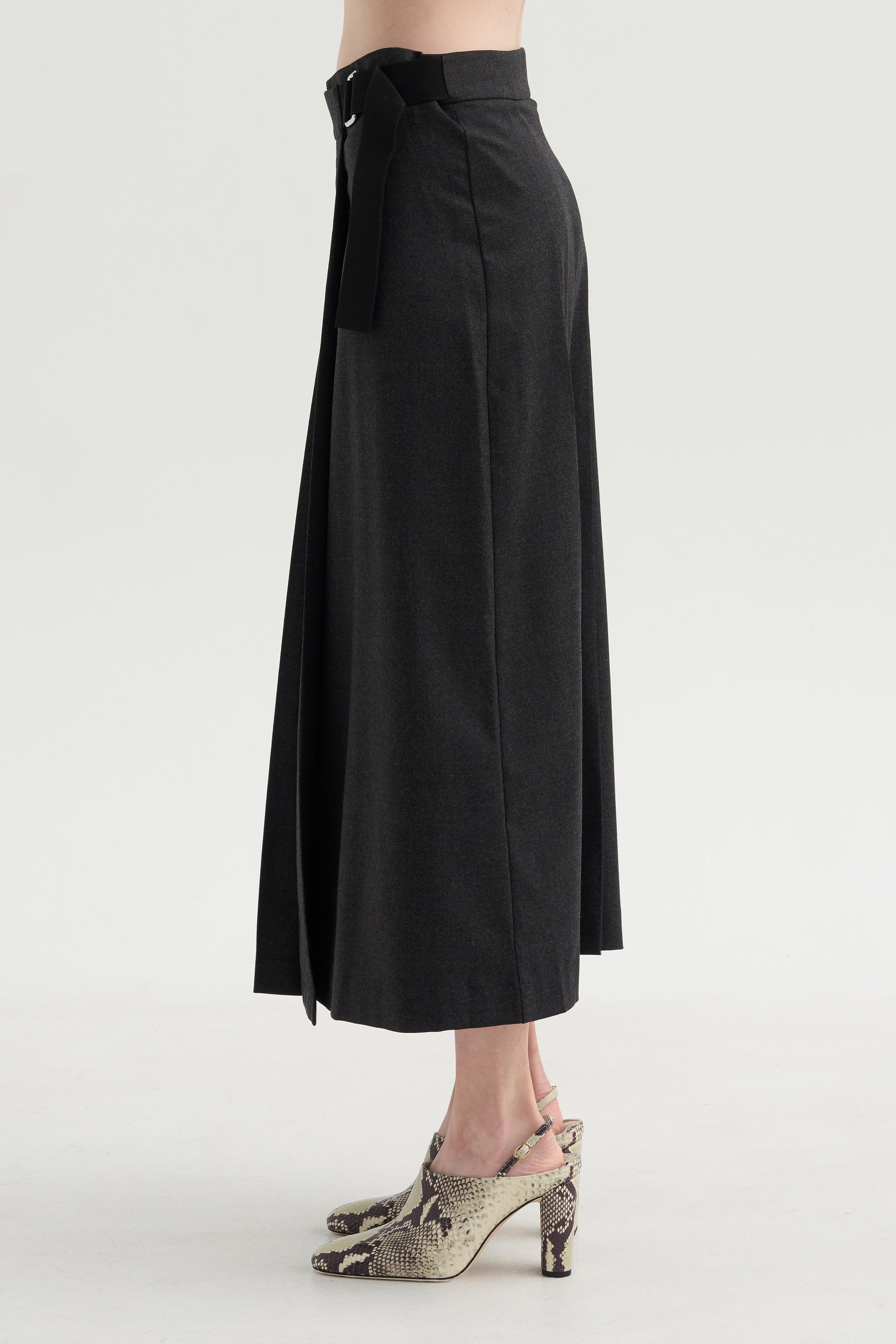Pleated Skirt, Anthracite