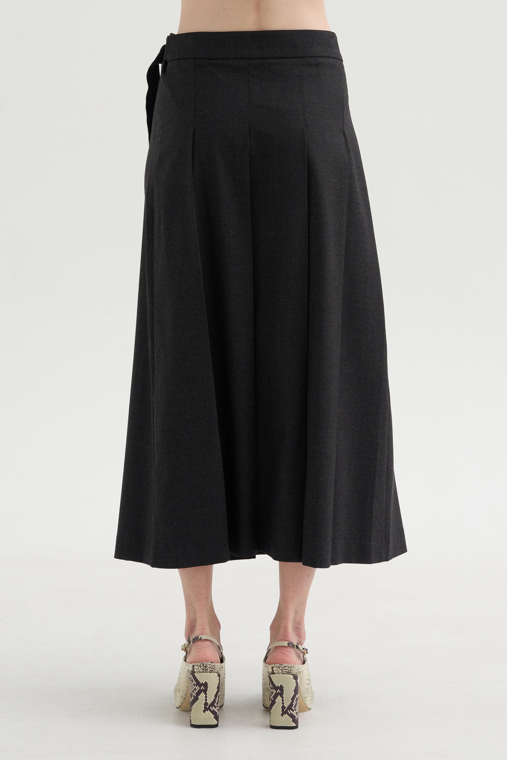 Pleated Skirt, Anthracite
