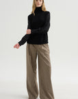 Layered Turtleneck, Nero