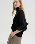 Layered Turtleneck, Nero