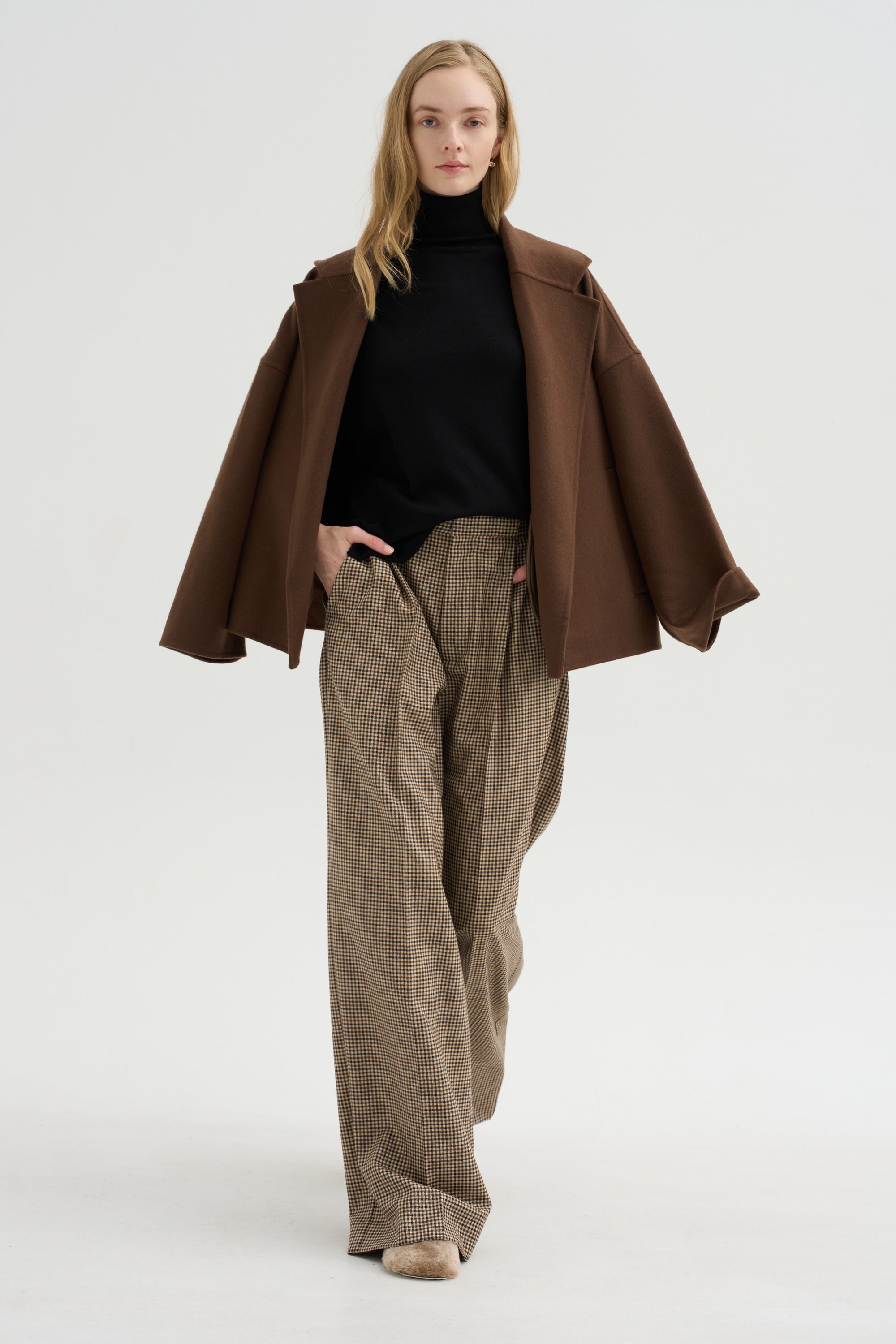 Layered Turtleneck, Nero
