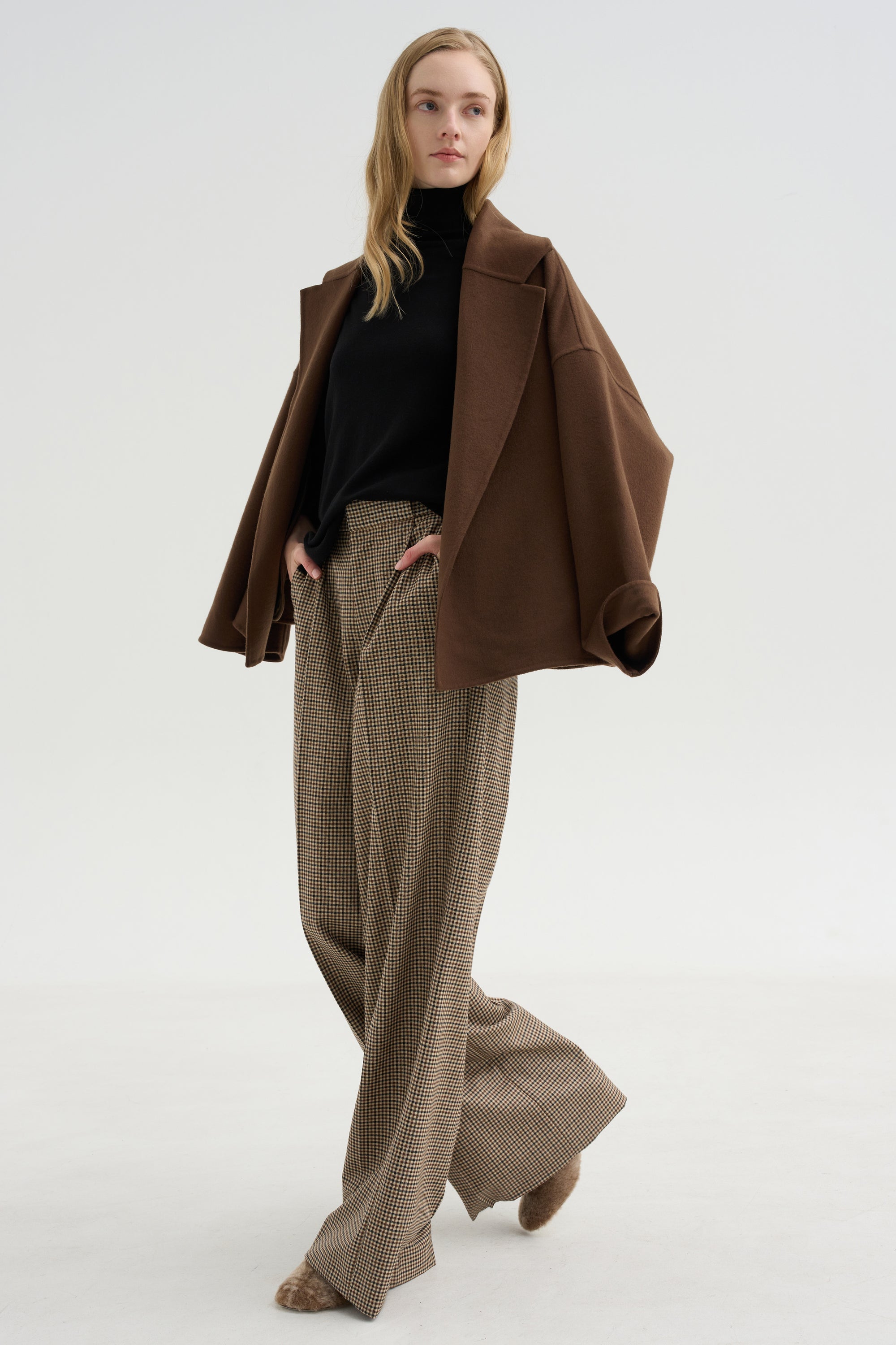 Layered Turtleneck, Nero