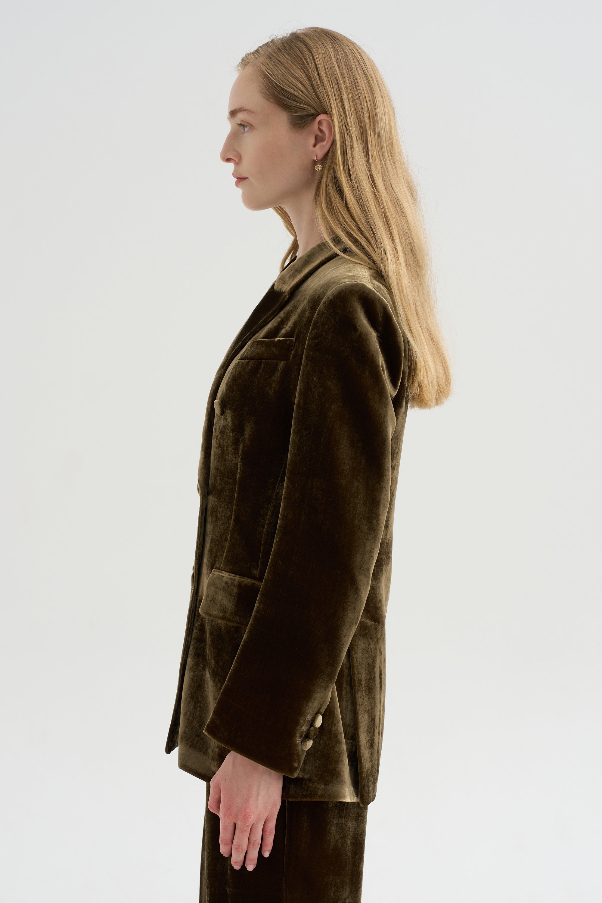 Velvet Blazer, Tortora