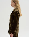 Velvet Blazer, Tortora
