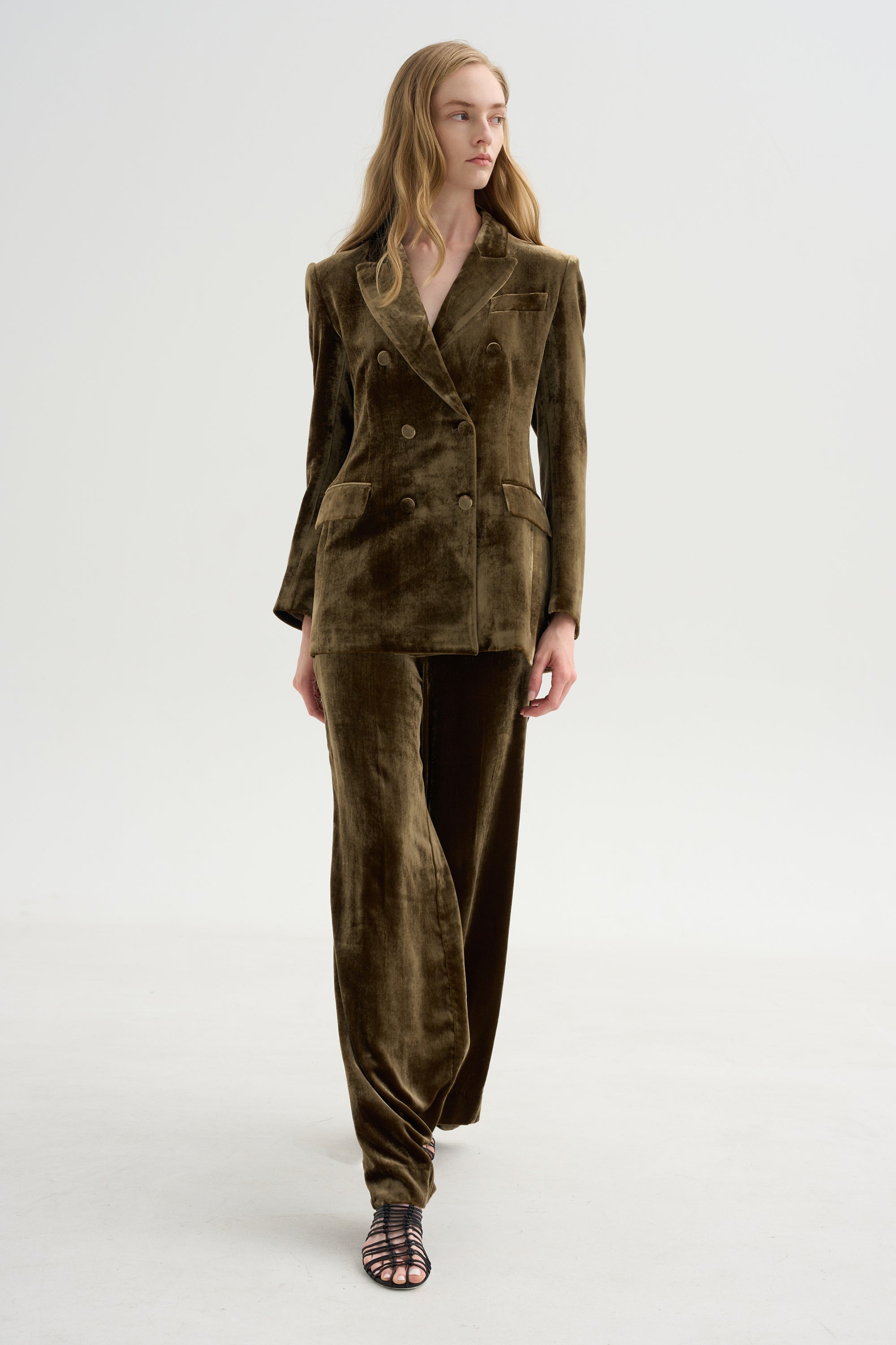 Velvet Blazer, Tortora
