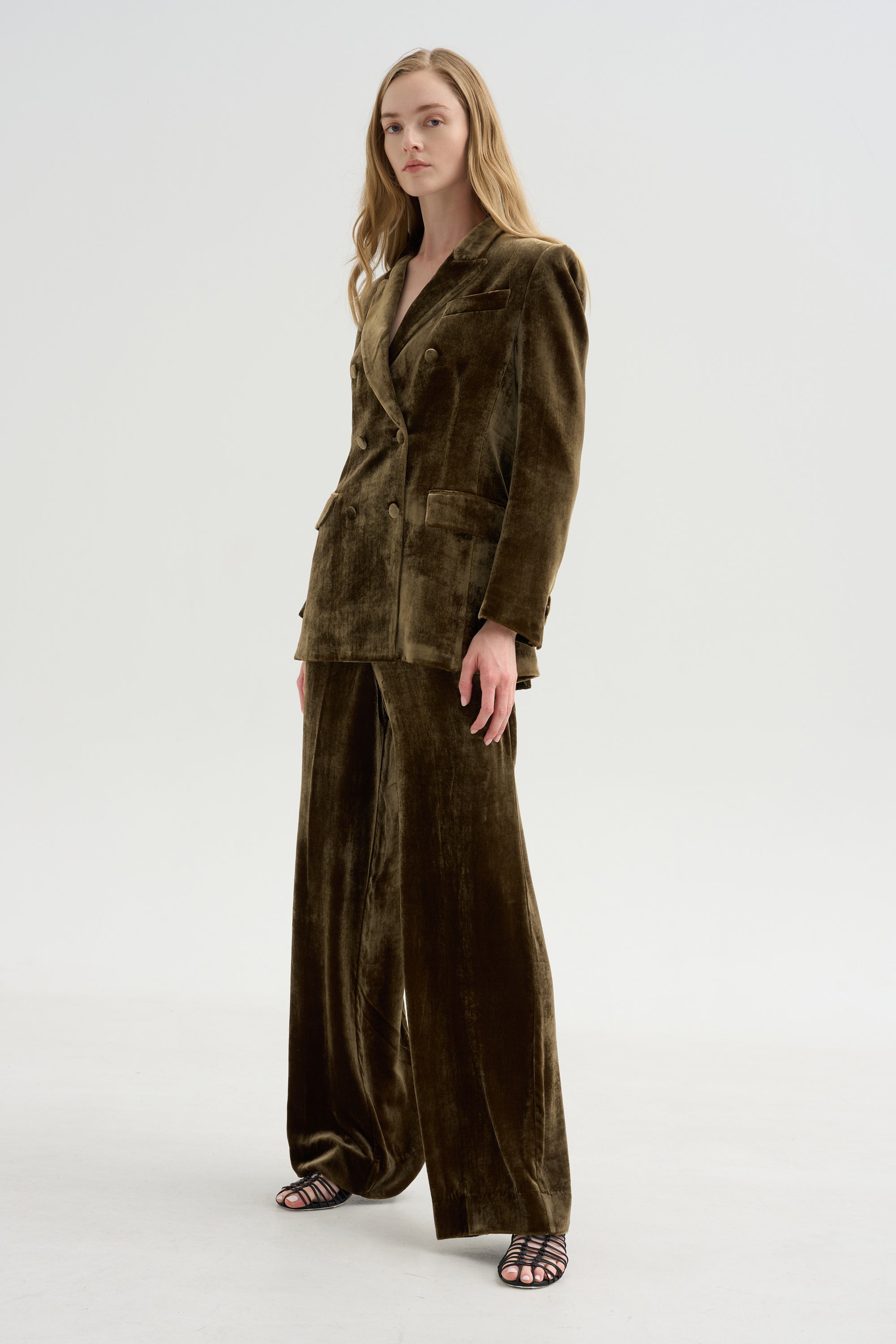 Velvet Blazer, Tortora