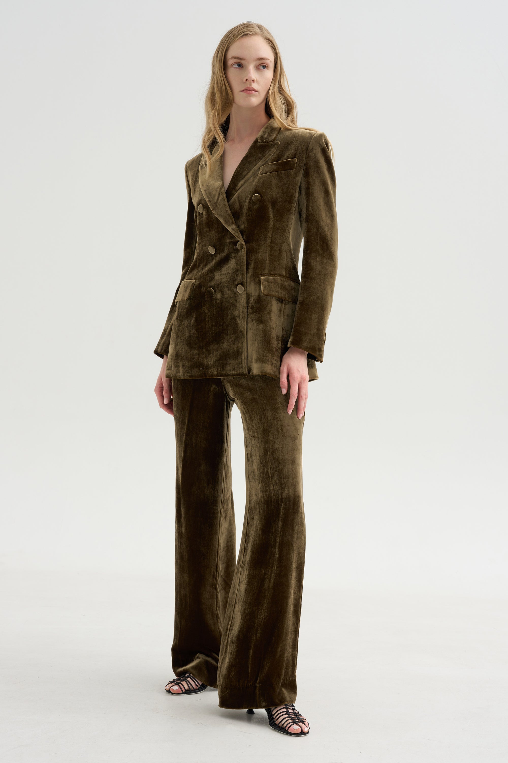 Velvet Blazer, Tortora