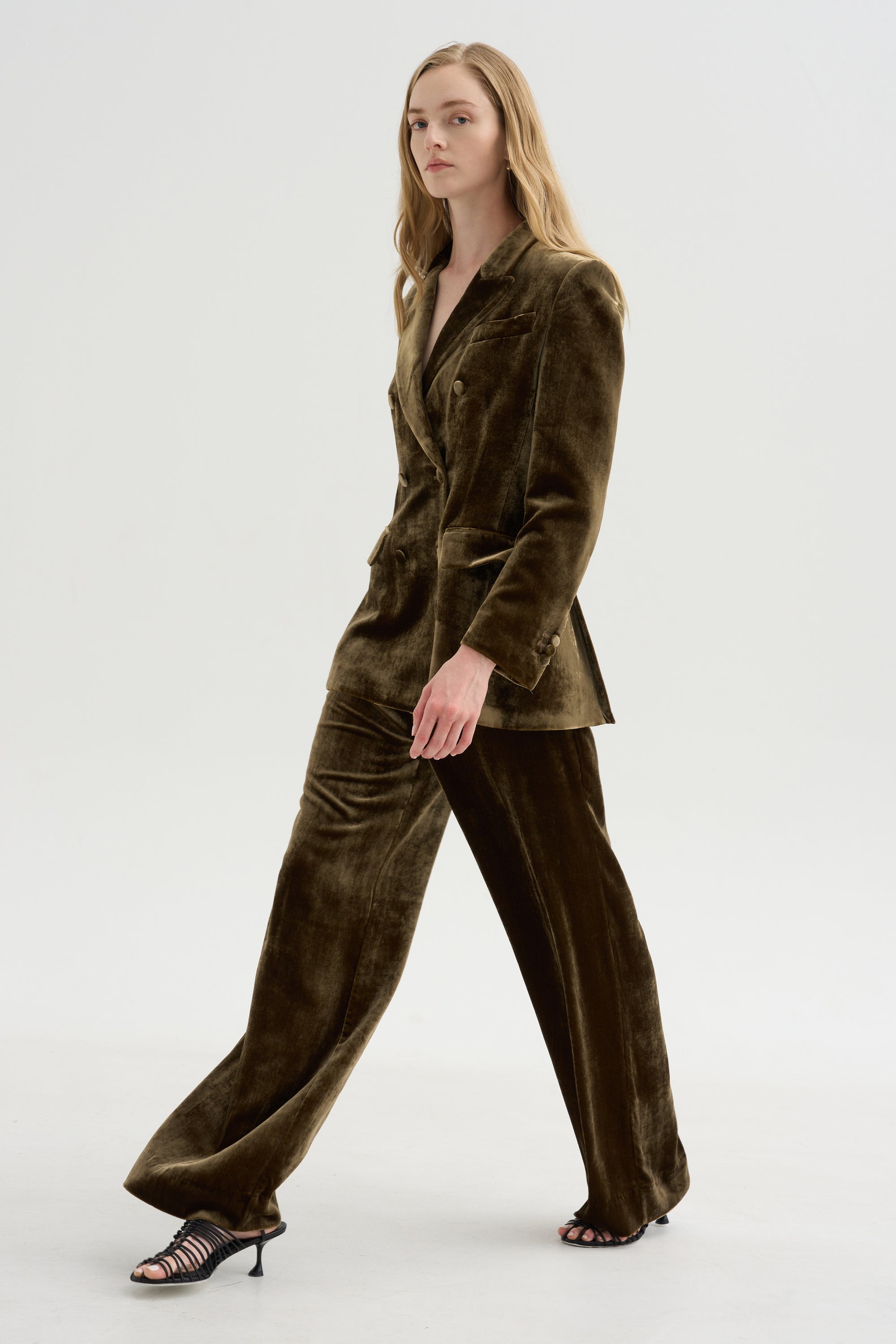 Velvet Blazer, Tortora