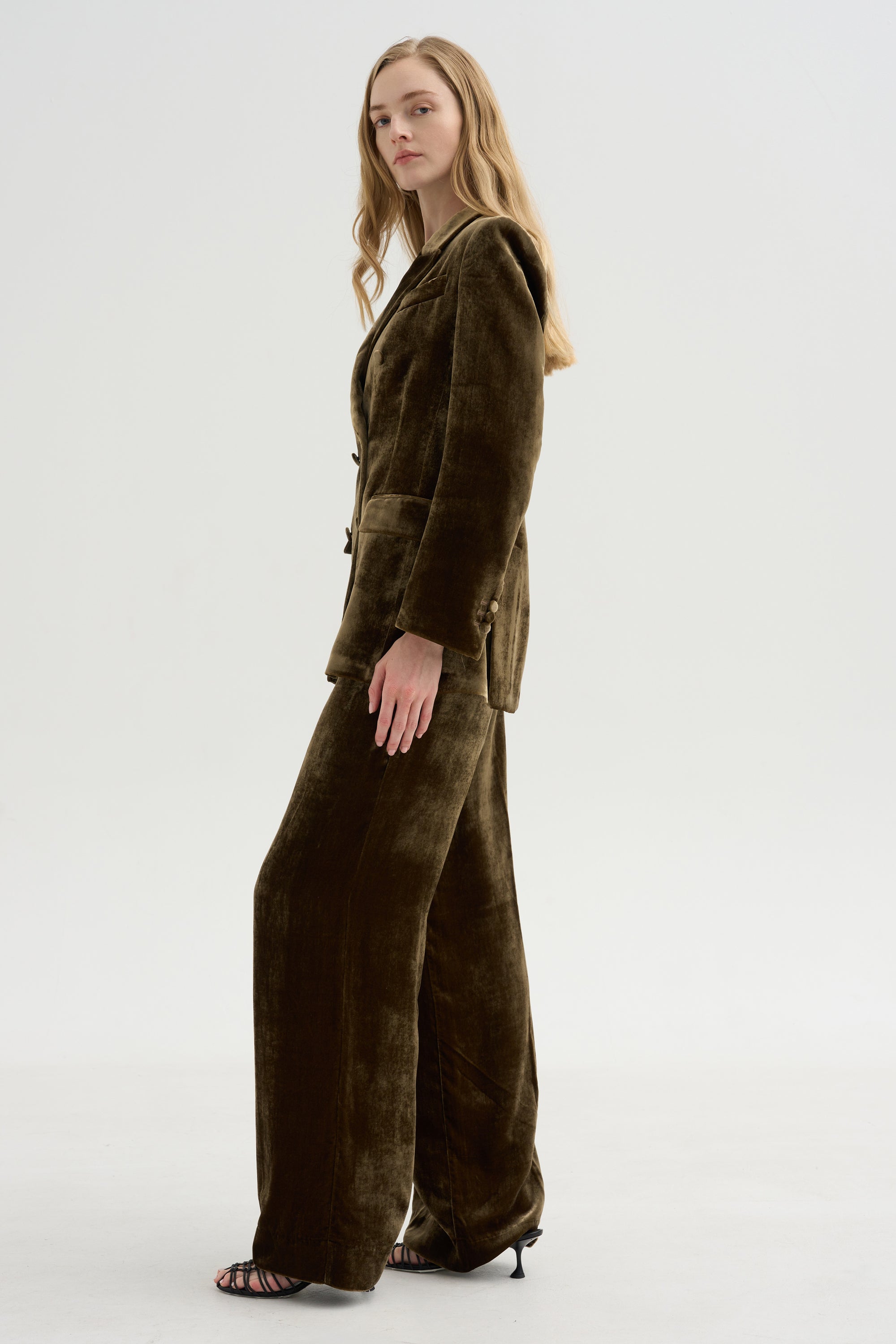 Velvet Blazer, Tortora