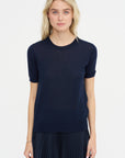 Knit T-Shirt, Blue