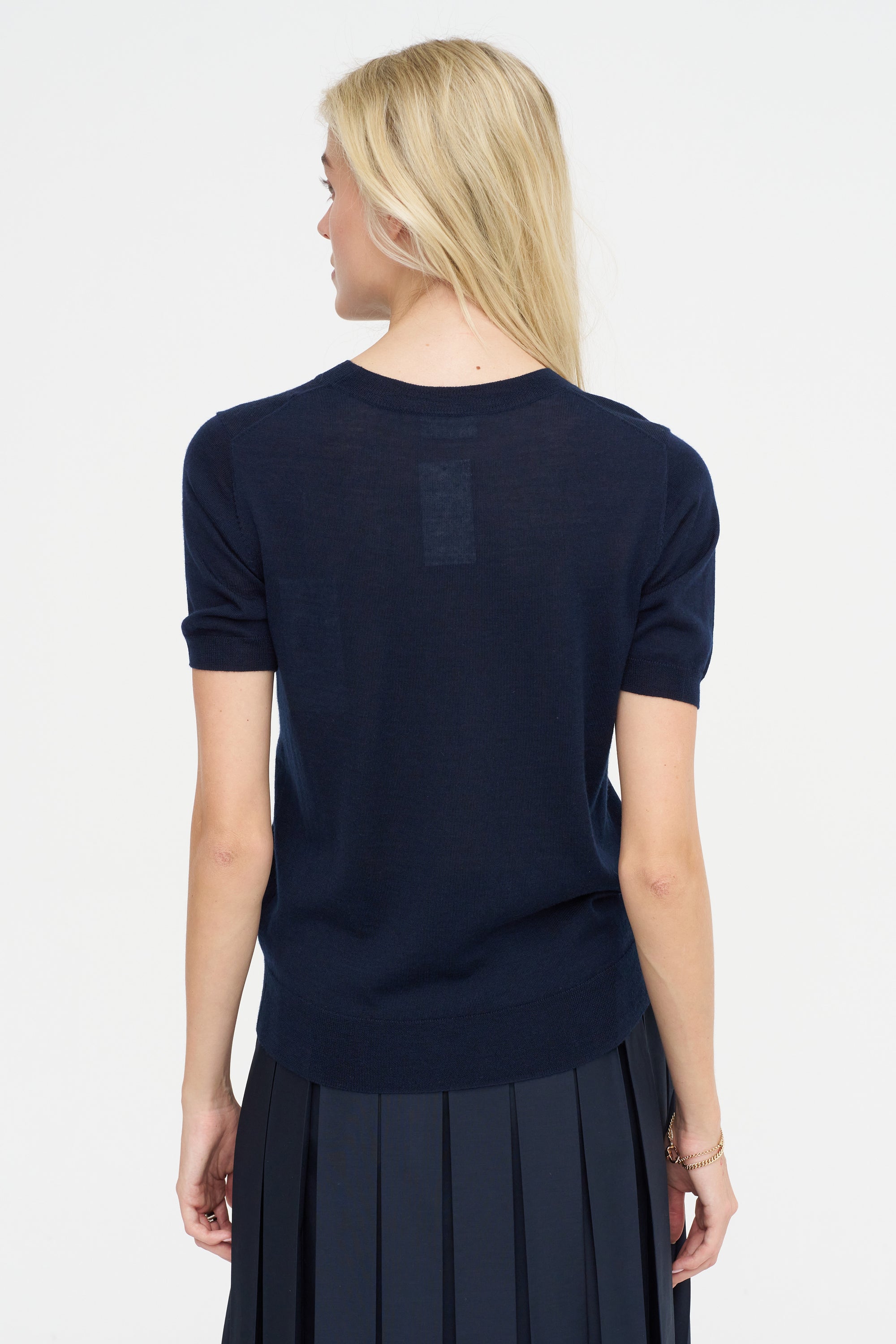 Knit T-Shirt, Blue