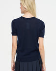 Knit T-Shirt, Blue