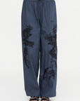 Embroidered Trouser, Blue