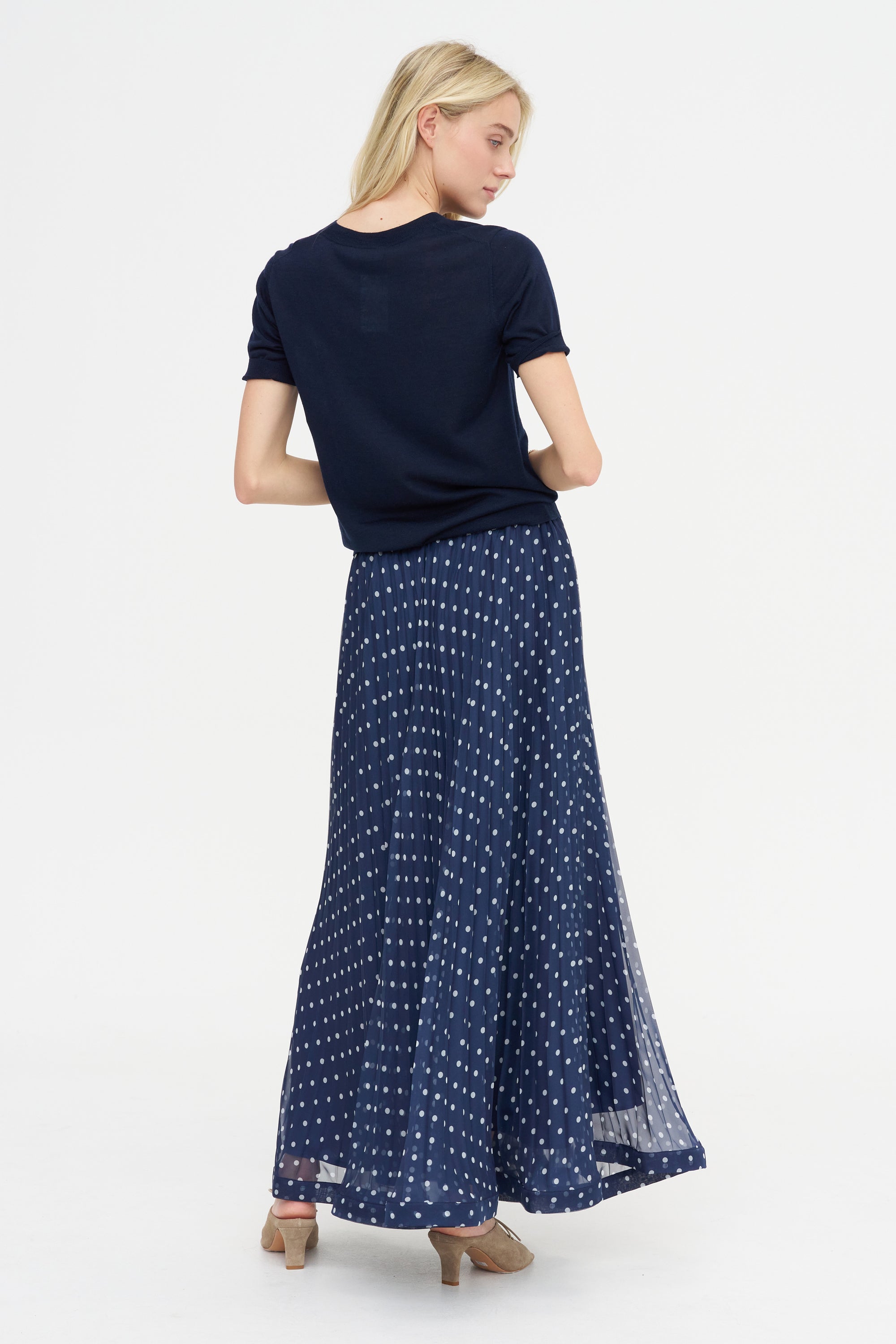 Dots Skirt, Fantasia Blue