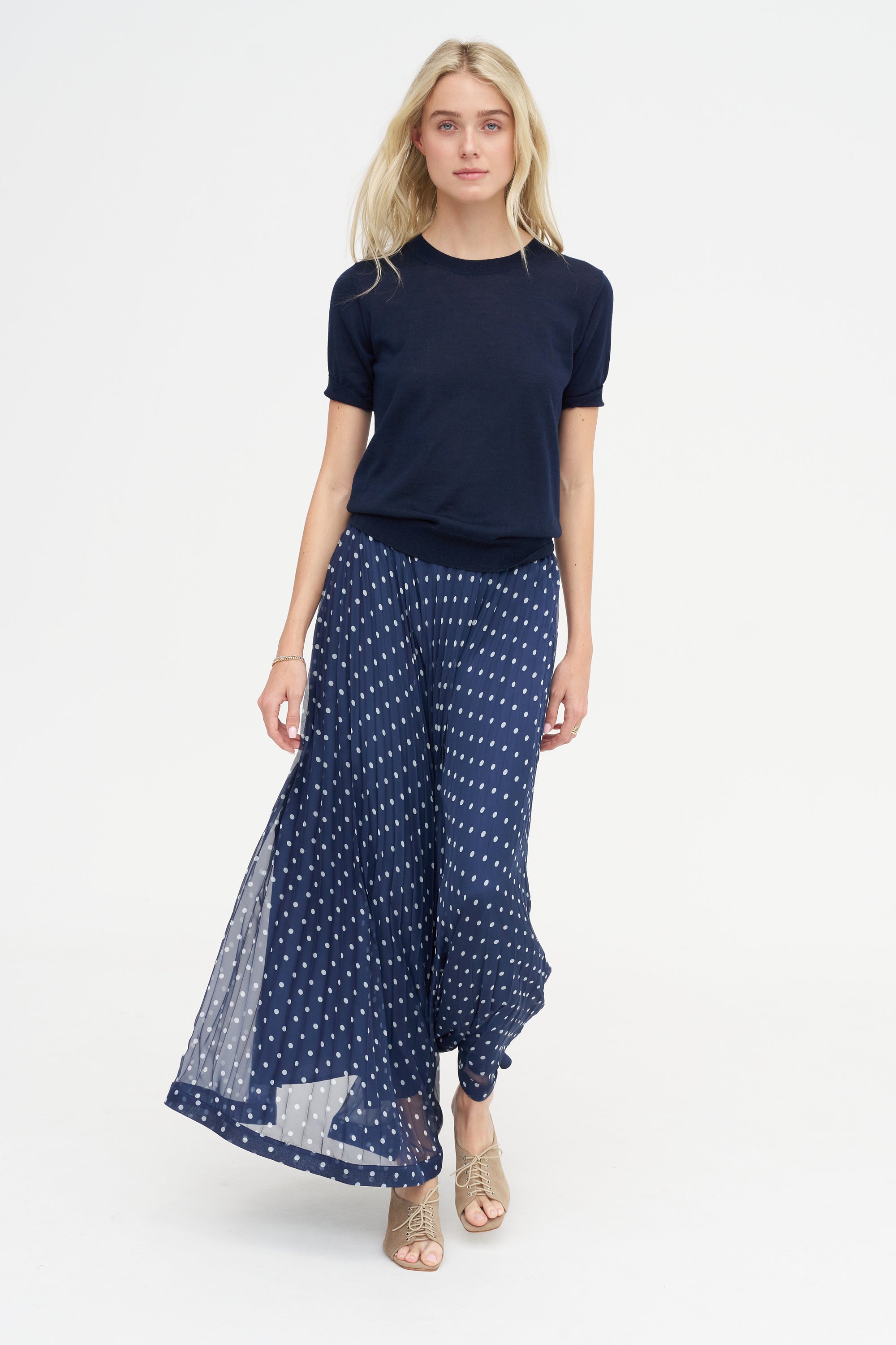 Dots Skirt, Fantasia Blue