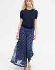 Dots Skirt, Fantasia Blue