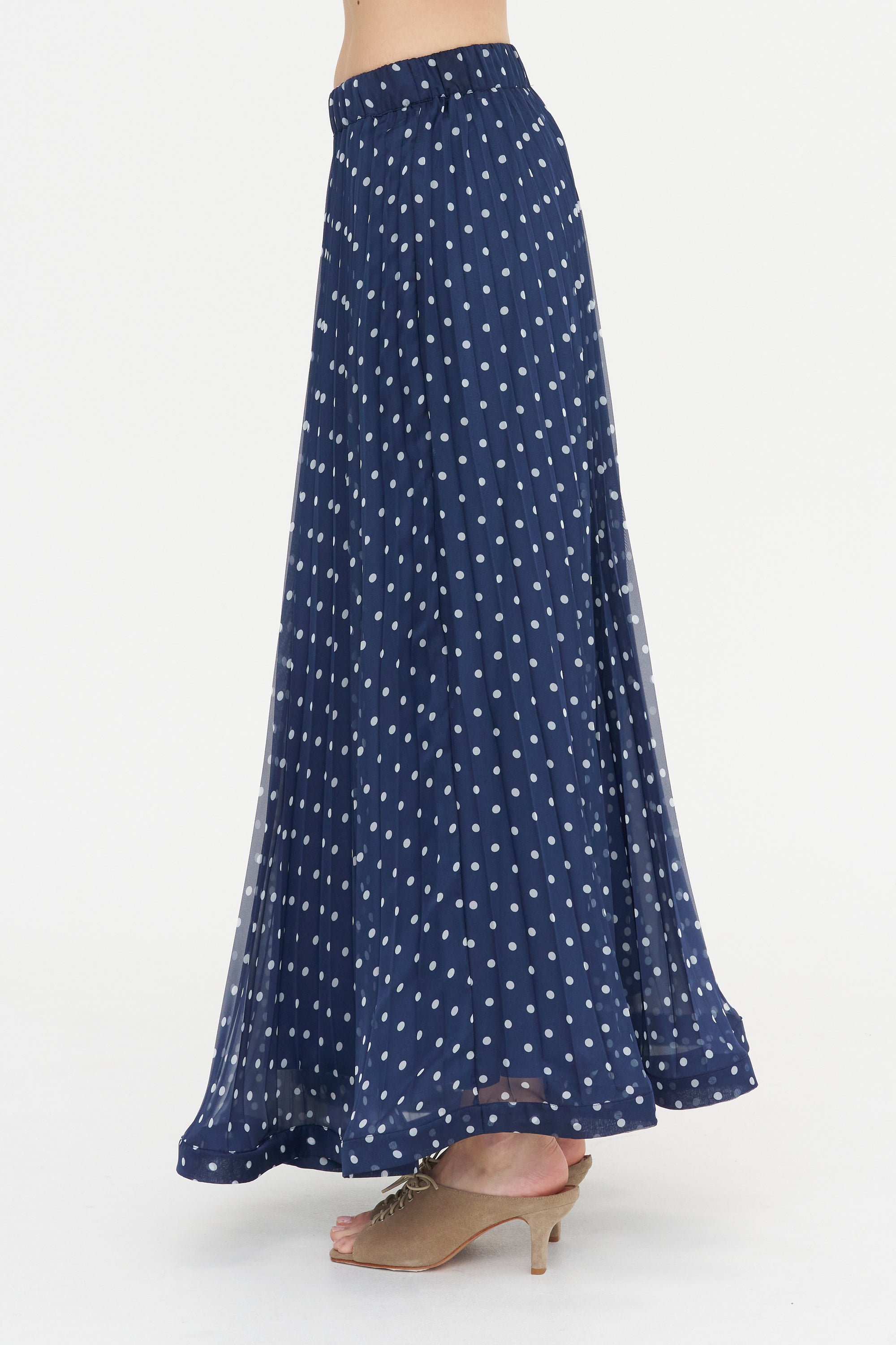 Dots Skirt, Fantasia Blue