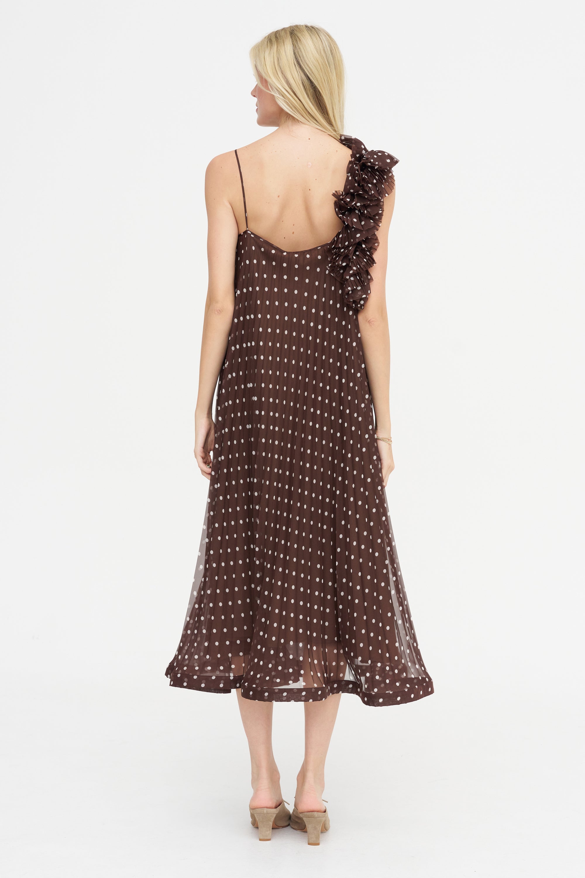 Dots Dress, Fantasia Marrone