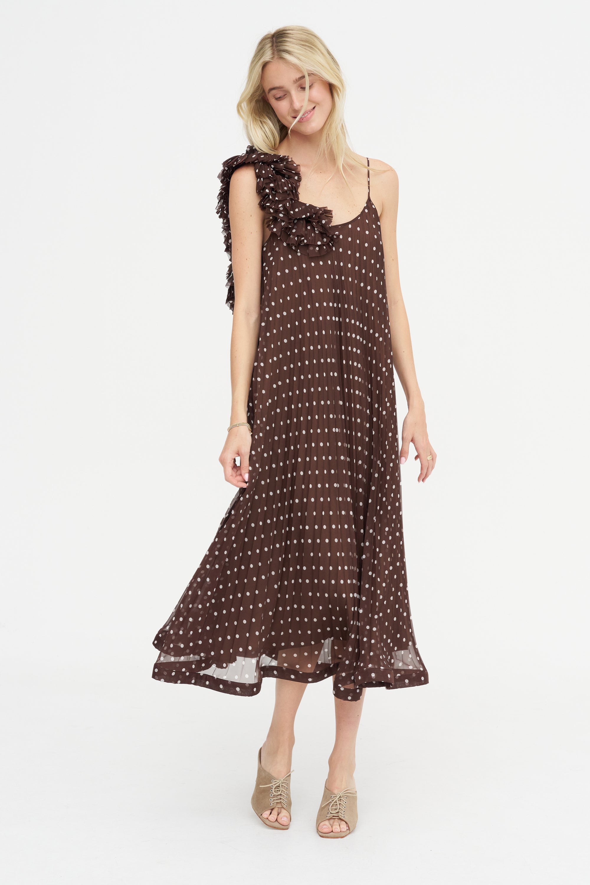 Dots Dress, Fantasia Marrone