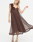 Dots Dress, Fantasia Marrone