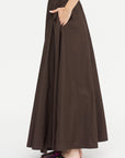 A-Line Skirt, Marrone