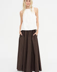 A-Line Skirt, Marrone