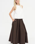 A-Line Skirt, Marrone